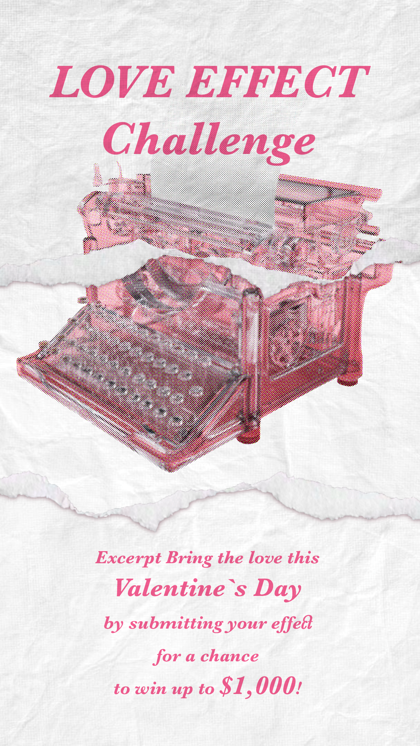 TikTok Valentine's Day effect Poster