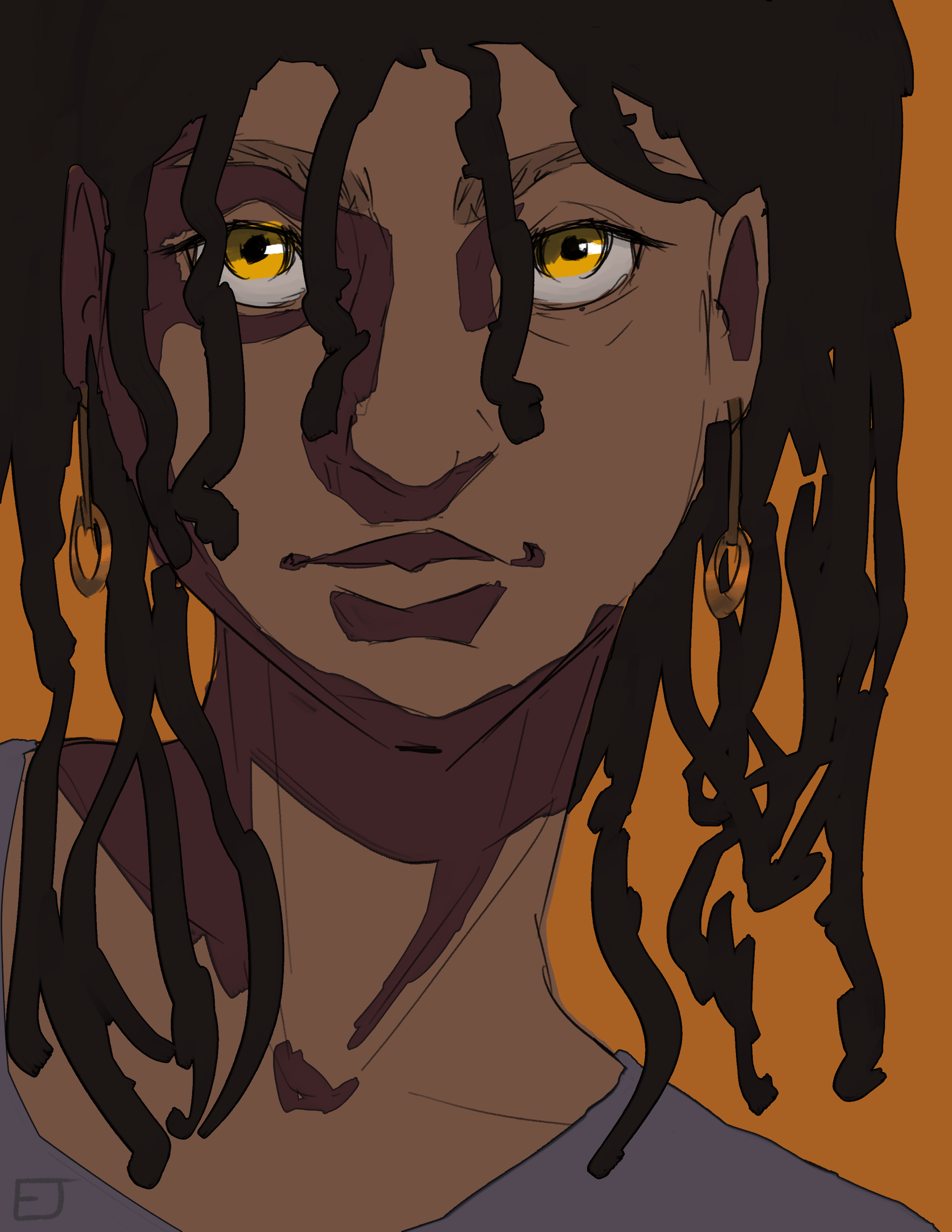 Dreads orange BG OC character 8.5x11.PNG