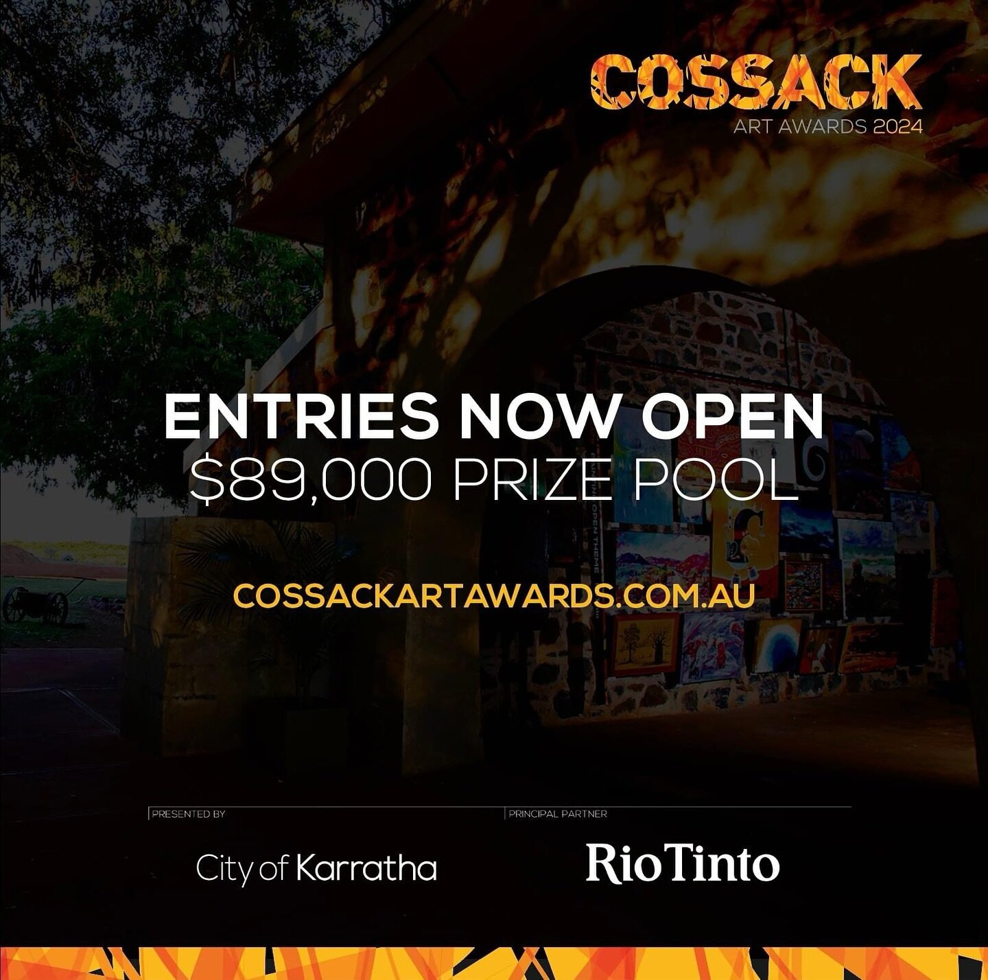 Entries are open for the 32nd Cossack Art Awards!

This is Australia&rsquo;s most unique regional art prize, boasting an $89,000 prize pool. Entries will close on Friday 24 May 2024, or when 300 entries are received.

View the Information for Artists