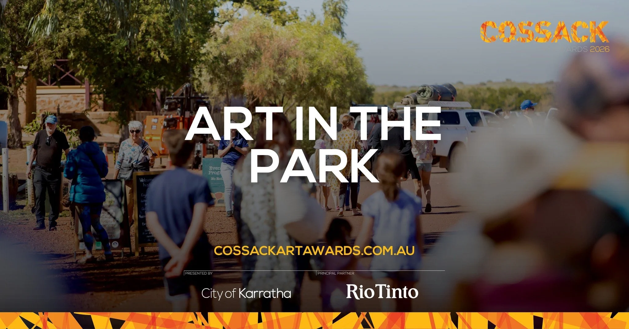 Celebrate our exhibition OPENING DAY: Art in the Park with art, music, workshops, books, food, and fun for the whole family in the heart of historic Cossack on Sunday 19 July from 9am 🧡
 
We'll have free activities for the whole family - a bouncy ca