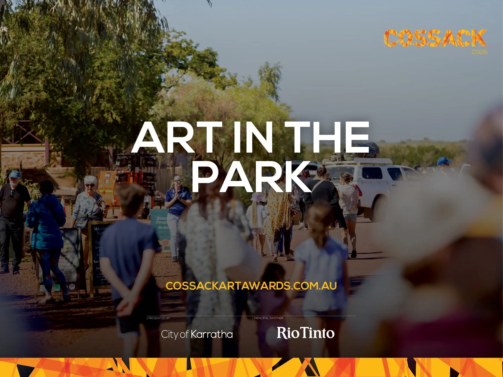 It's OPENING DAY: Art in the Park!  Activities from 9am to 2pm and exhibition access until 3pm. 

Be among the first to experience the 2026 Cossack Art Awards exhibition, where hundreds of incredible artworks are showcased throughout the iconic herit