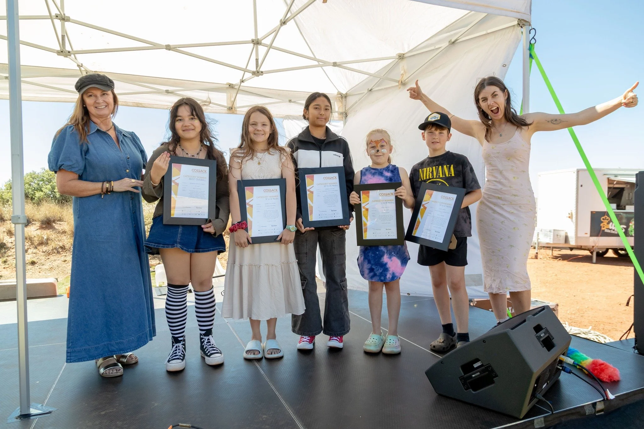A huge congratulations to our Realmark People's Choice winner Melissa Loan for her piece The Slow Reveal, and to all of our Cossack Children's Art Awards Winners and Highly Commended artists! 

Serafina Amayah Tawse took out the Children's overall pr