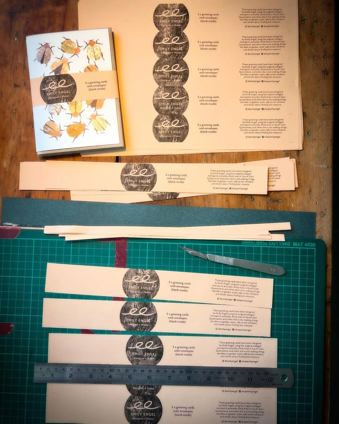 Something I really enjoy. Packaging up these things I have made ready for sale. It feels like&hellip; like finishing a book I&rsquo;ve loved. Like putting the lid back on a pot of soup that&rsquo;s almost ready. Like opening the nestbox and seeing a 