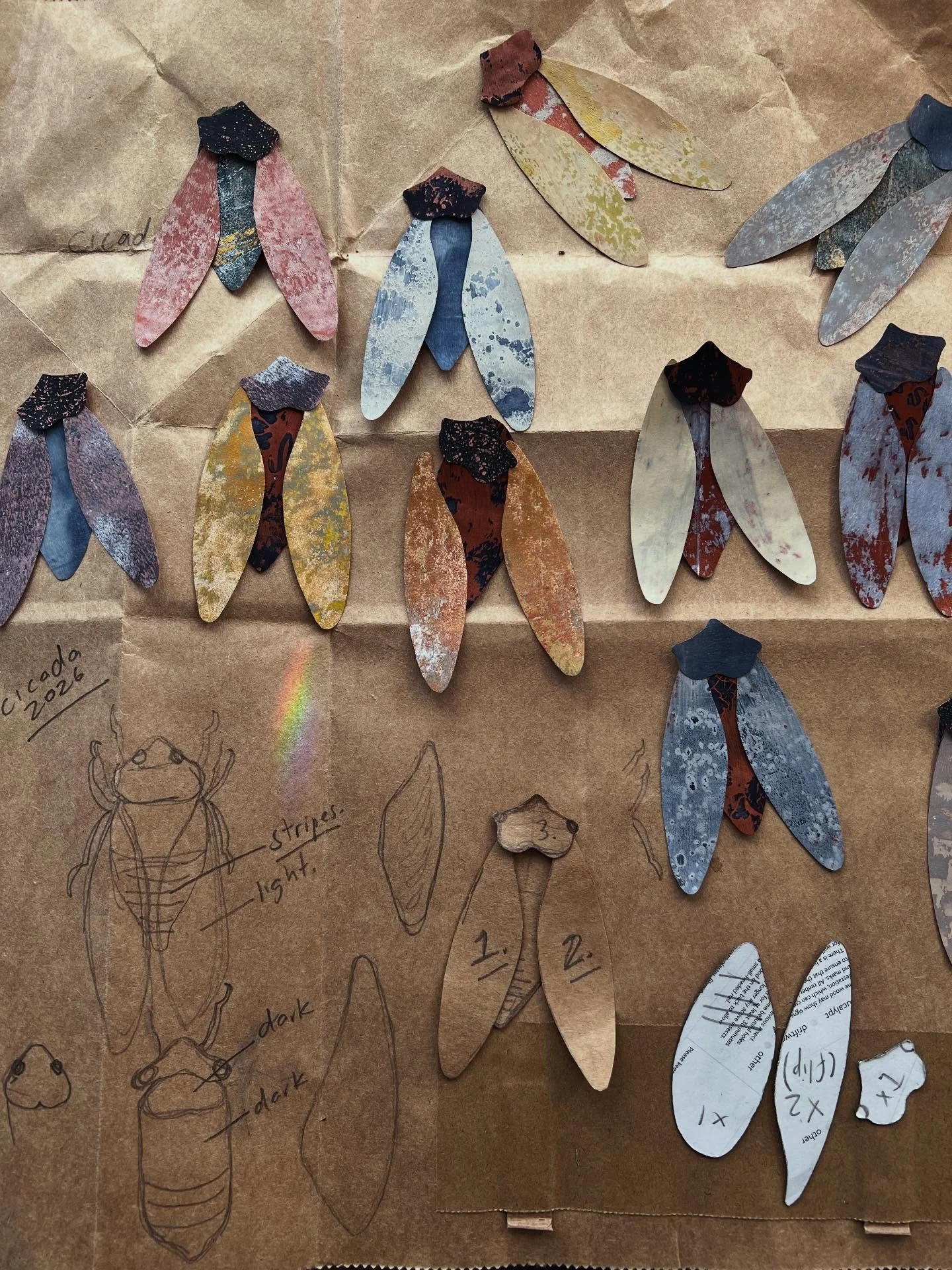 In progress: a brood of cicadas.
#gelliprint #monoprintcollage #cicadas #collage #emilyengel