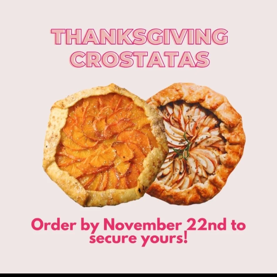 π¦β¨ Thanksgiving is around the corner! Pre-order our delicious crostatas by November 22nd for the perfect holiday treat. DM us to reserve yours! We’ll have pick-up and delivery options to make it easy for you to enjoy. π₯§π
