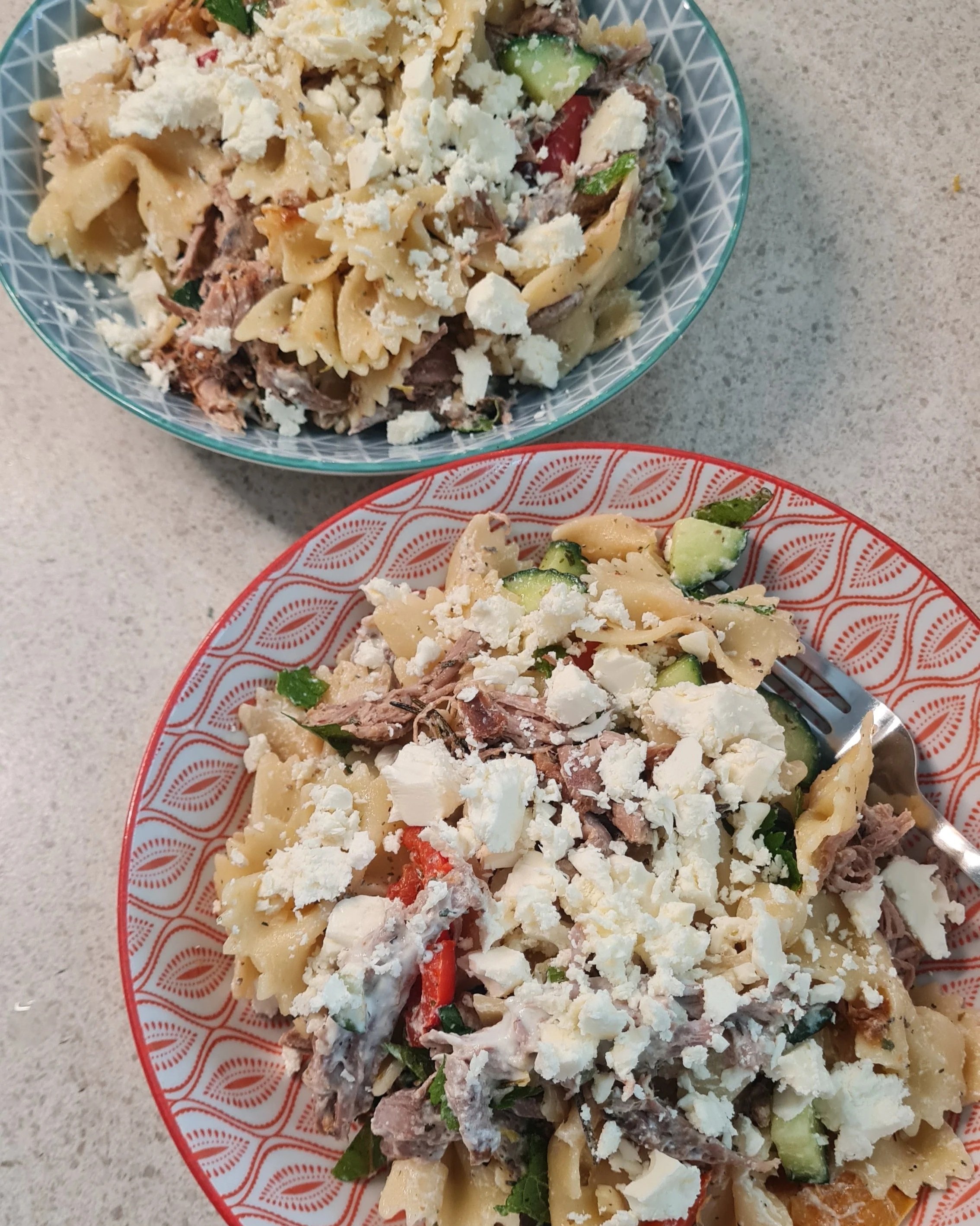Mediterranean Lamb Pasta Salad