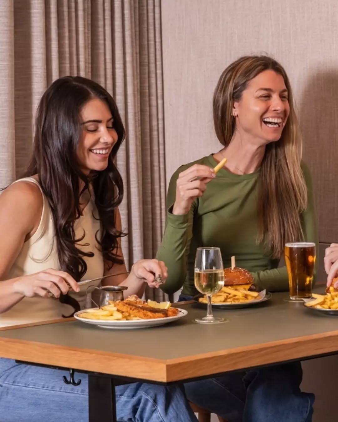 Lowkey ladies lunch vibes at your local🍷🍽️🍺