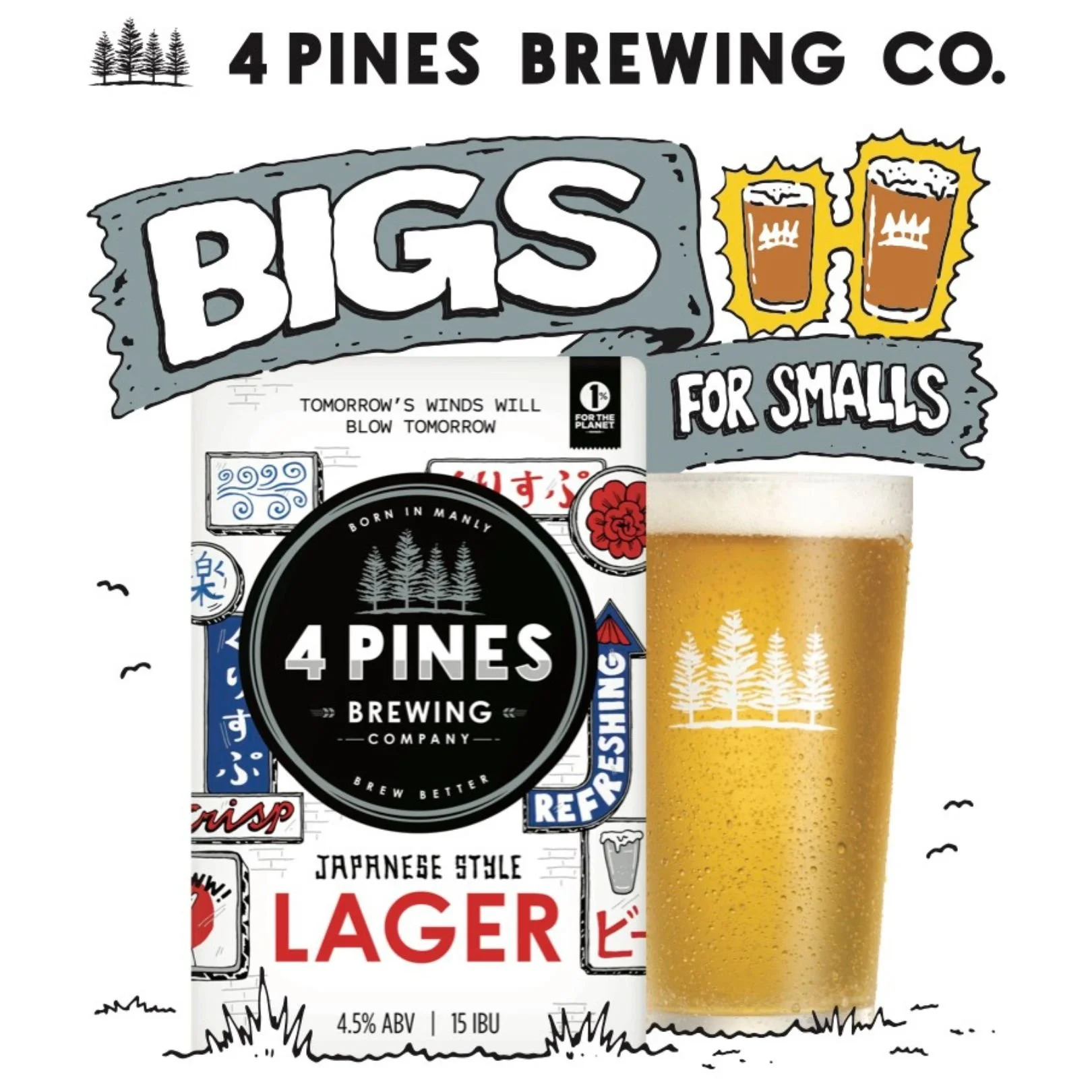 4 PINES PINTS FOR SCHOONERS