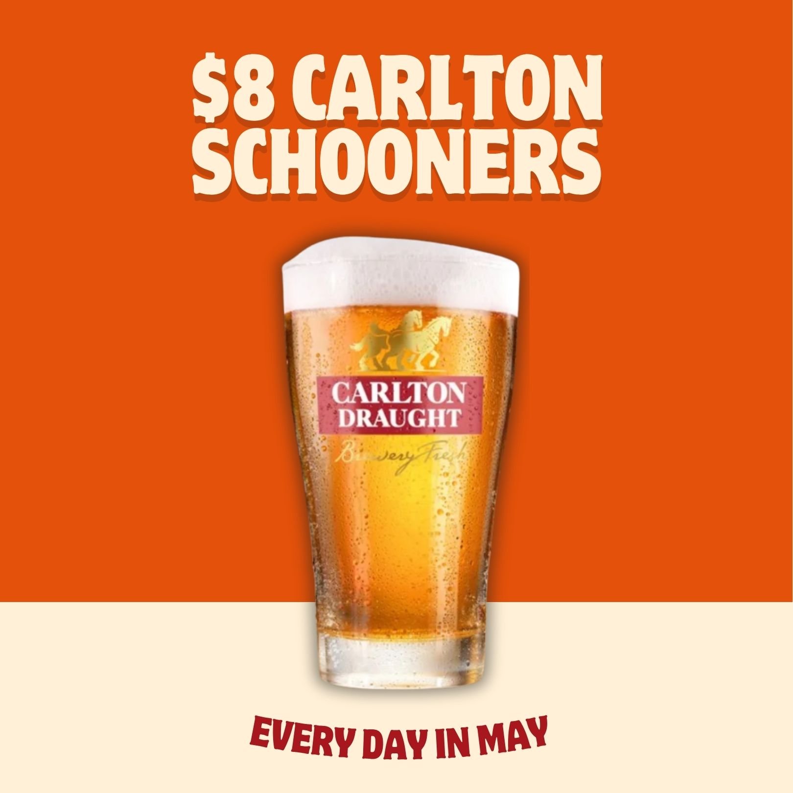 $8 CARLTON SCHOONERS