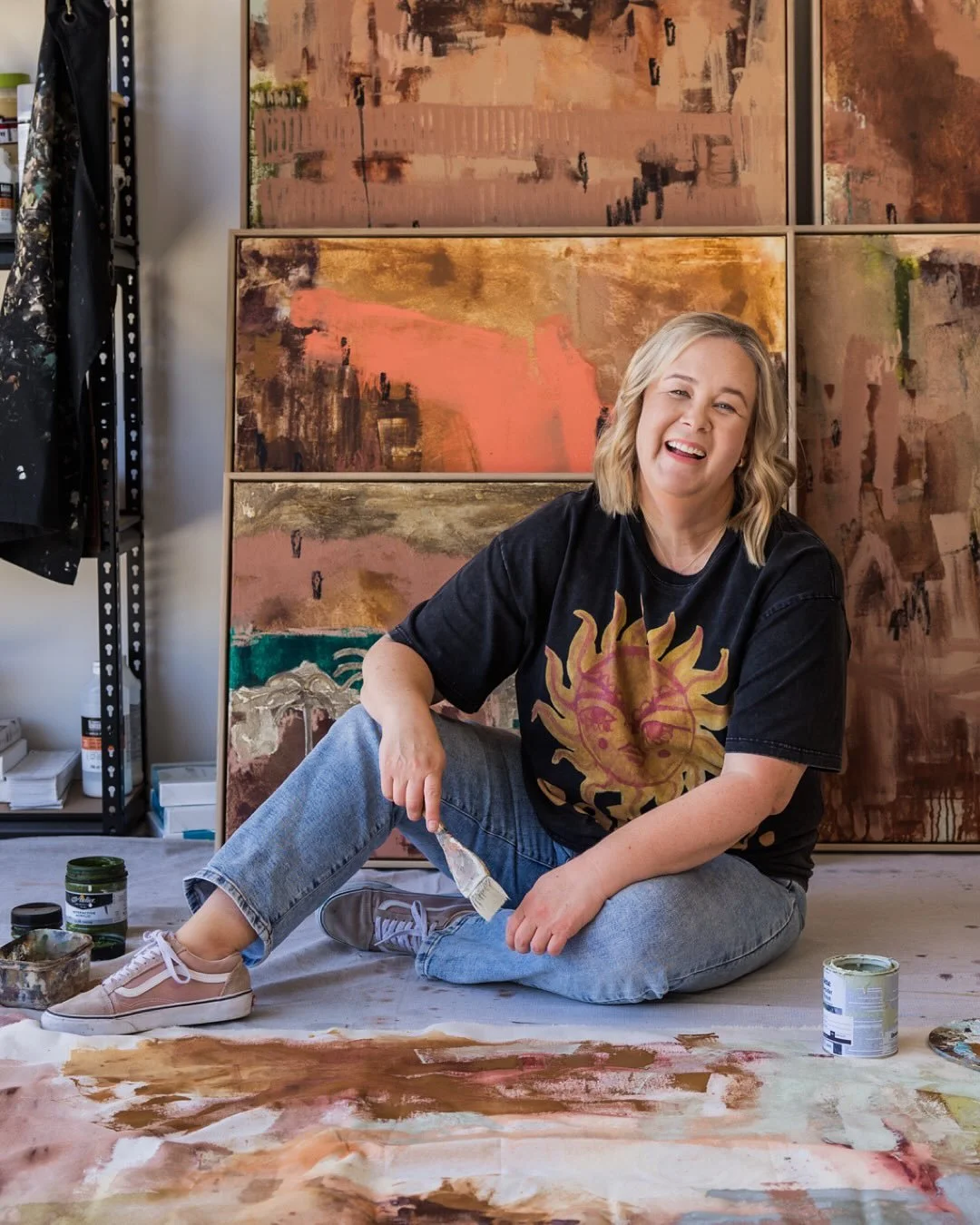 This is my second shoot with @bectalbot.art and it comes at such an exciting moment in her creative career. 

She&rsquo;s just exhibited as a finalist in the Brisbane Emerging Artists Exhibition for 2025.

Bec needed fresh imagery for all of the exci