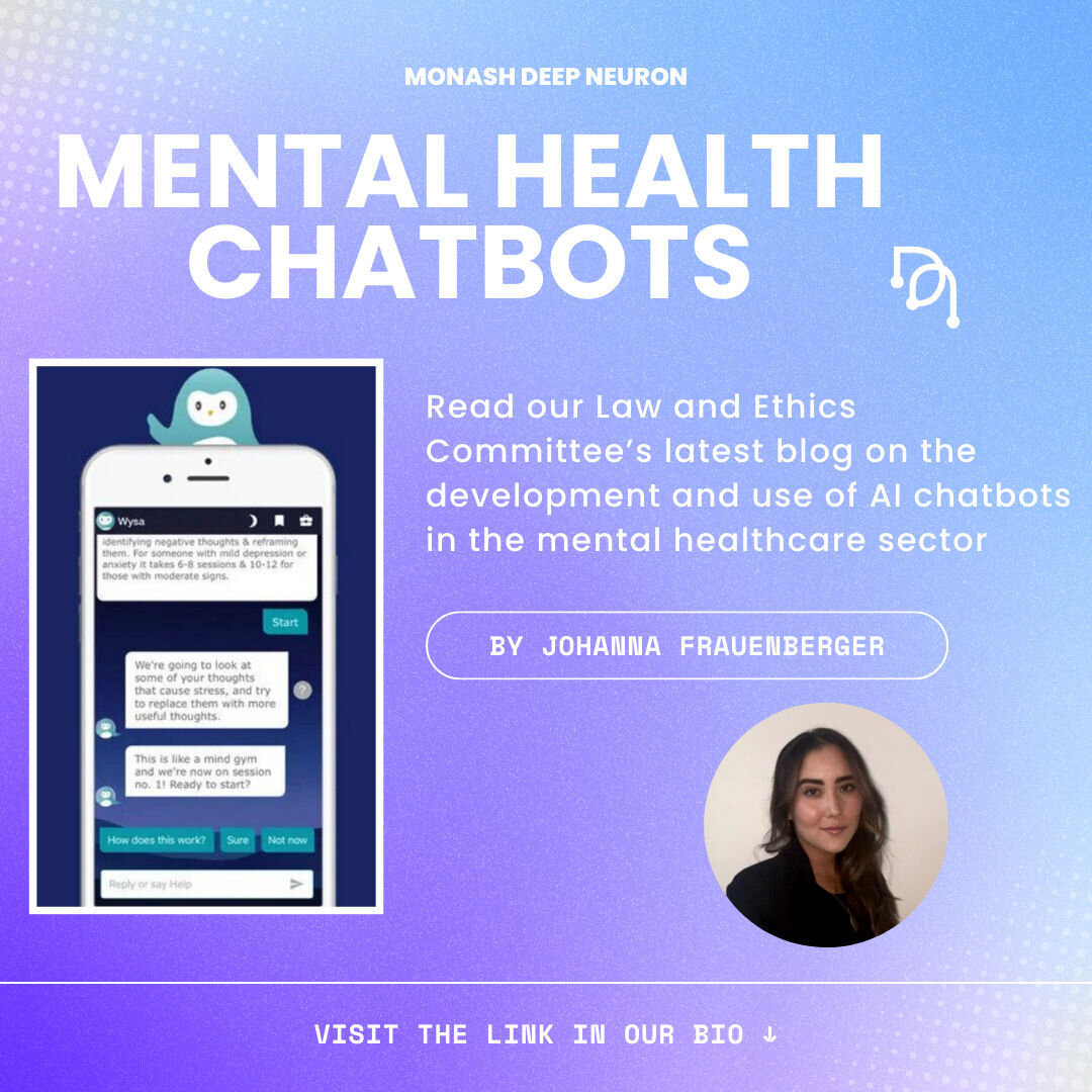 Ever wondered how AI is being used in the mental healthcare sector? Read our latest blog post on Mental Health Chatbots! 🧠

Link in our bio and also available on our website (via 'Blogs')