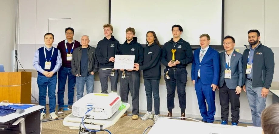 Monash DeepNeuron 2025 APAC team recieving awards at the 8th APAC HPC-AI Competition