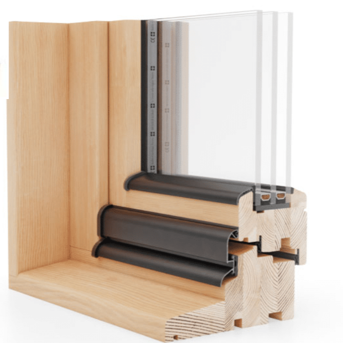 Fenêtre bois Naturo 80 ALU