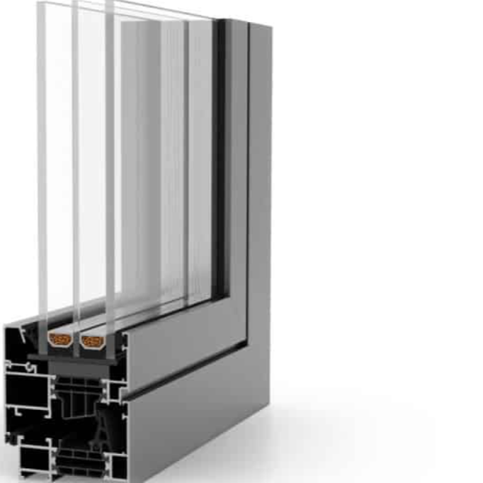 Fenêtre aluminium MB-79N haute isolation thermique