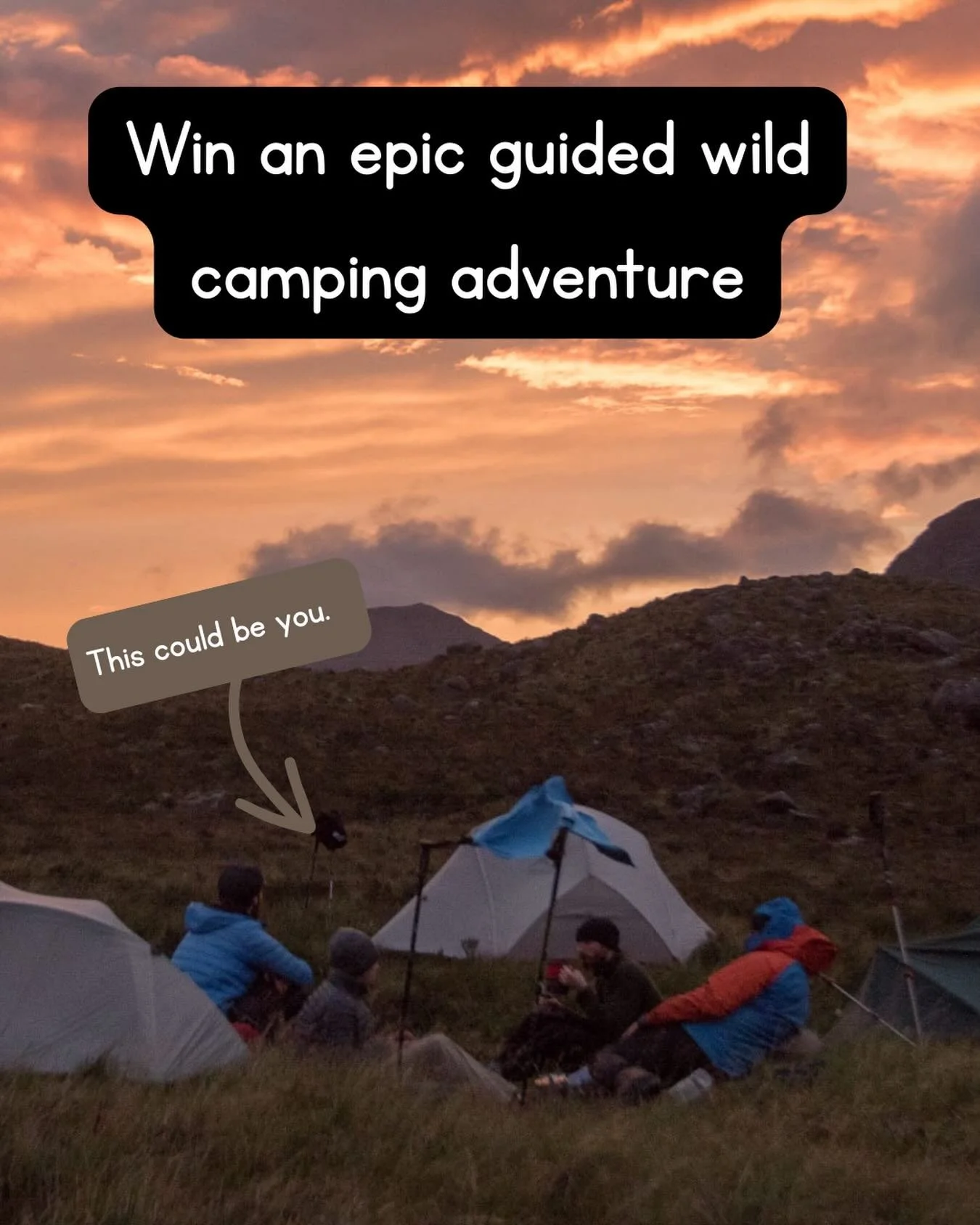 🏕️ WIN A WILD CAMPING ADVENTURE THIS YEAR

Sleep under the stars. Wake up somewhere wild. Share a proper adventure with good people and no fuss.

All you need to do is enter your email address at the link in the bio for the chance to win one of four