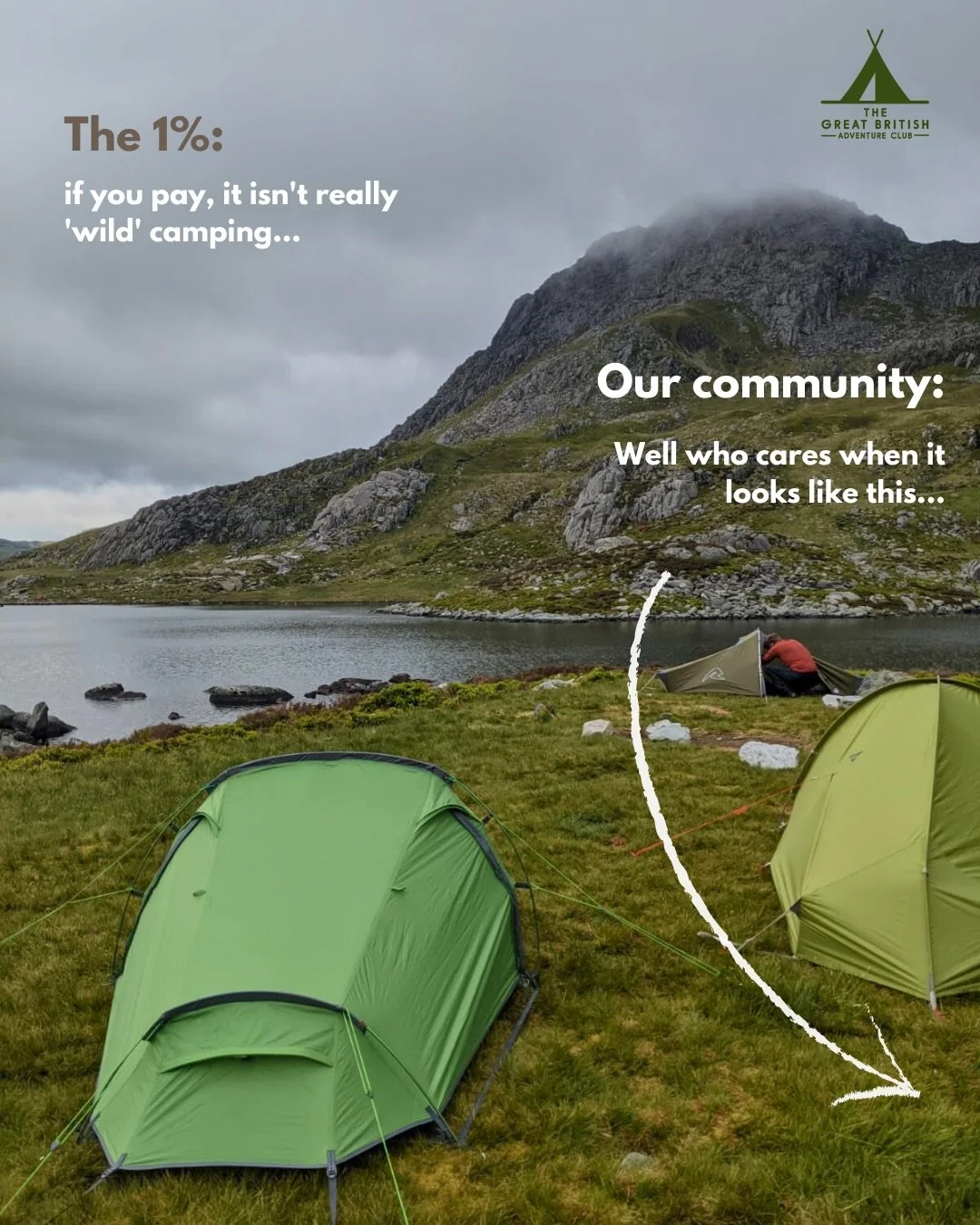 There&rsquo;s a myth that says if you pay, it&rsquo;s not really wild camping&hellip; and honestly? Who cares&hellip; 🤍🏕️
What matters is being out there, discovering nature for the first time or the hundredth, feeling welcomed into landscapes that