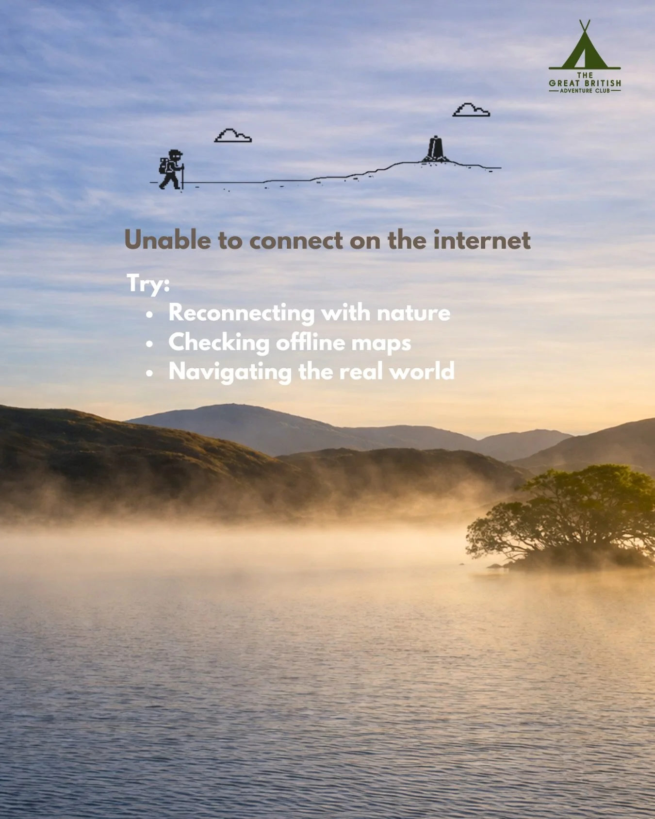 Sometimes losing signal is exactly what we need.
More time noticing the quiet, trusting our instincts, and finding our way in the real world. 🧭

Nature has a way of reminding us what matters, no WiFi required.
Reconnect with fresh air, open spaces, 
