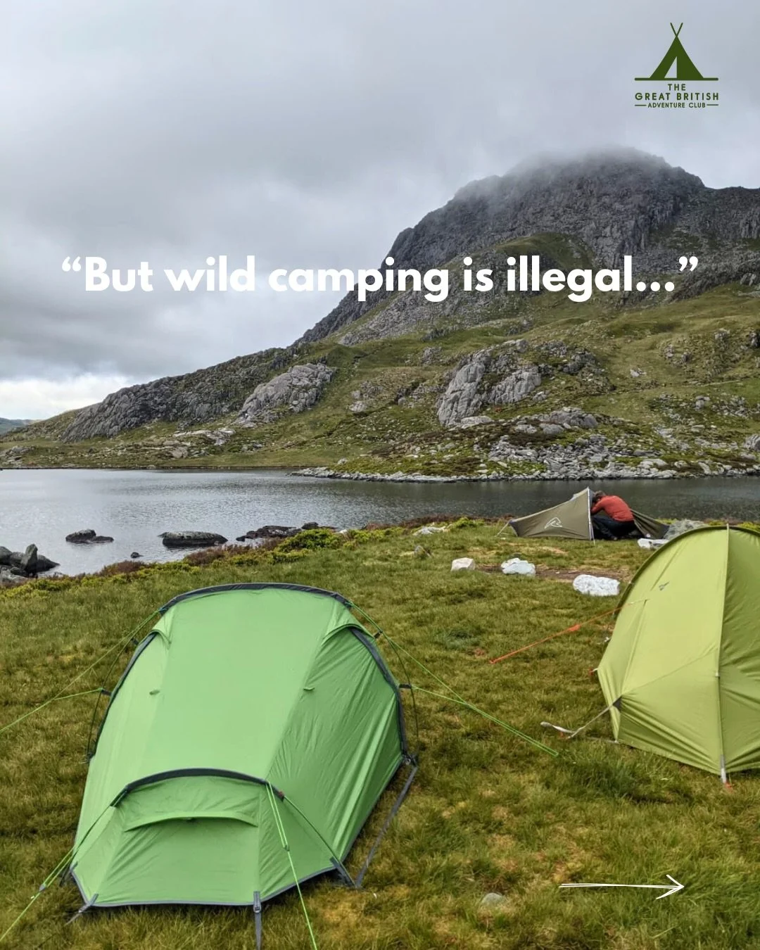 Wild camping is a privilege, not a right 🤍🏕️

These mountains, forests, and wild spaces give us quiet, perspective, challenge, and joy 🌿✨

The least we can do is care for them in return.
🌱 Camp discreetly
🗑️ Leave no trace
🎒 Take everything hom