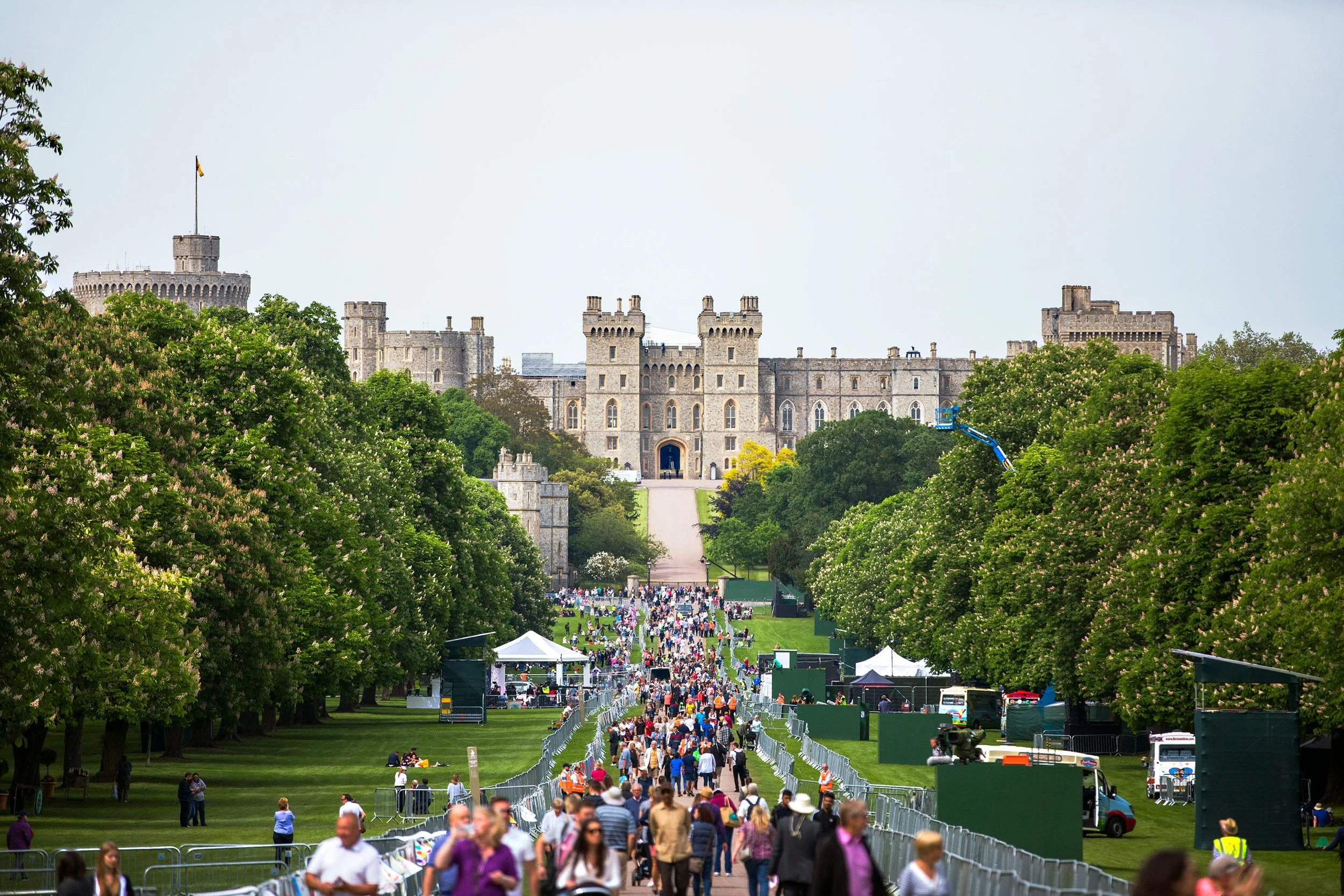 A photograph of Windsor Castle
