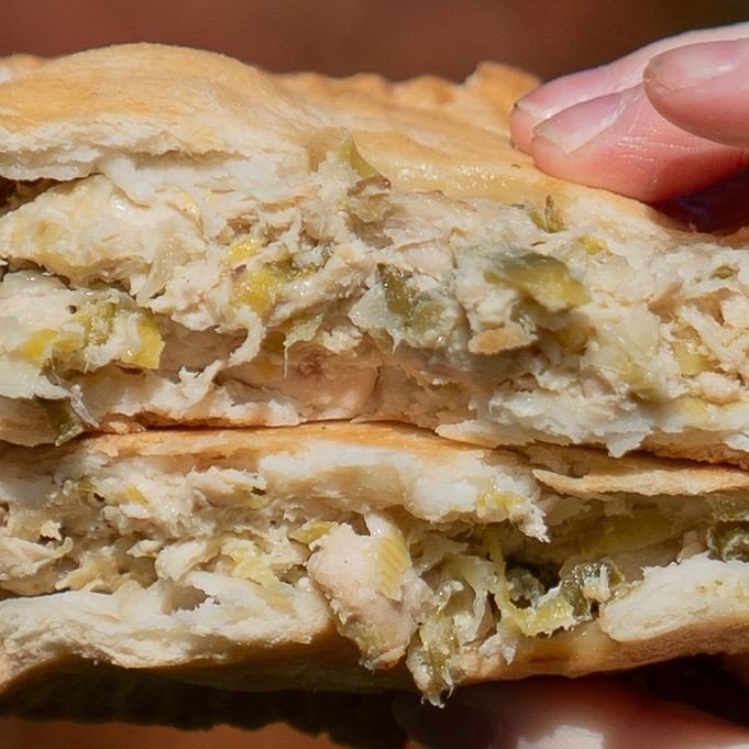 GUESS THE FILLING🥧❓⁠
⁠
We told you we'd be back for another game, but here's a trickier one! Guess the filling in this pie and pop your answer in the comments💬
