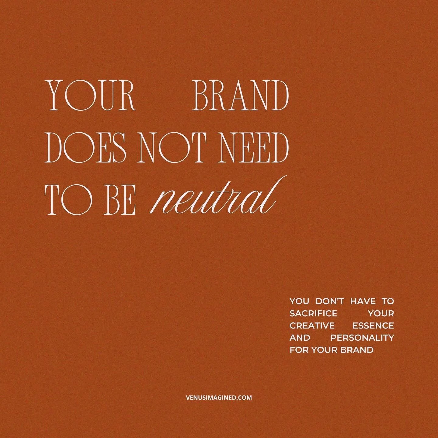When you imagine the truest expression of your story, is beige what you envision? 👀

I&rsquo;ve seen so many business owners in wellness and healing spaces only rely on neutrals to get their messaging across. Of course, if this IS in alignment with 