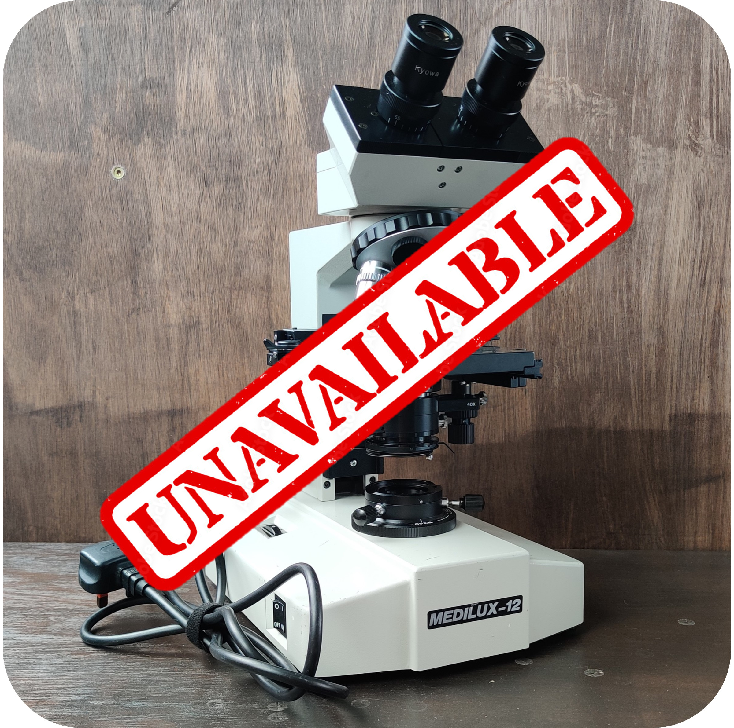 Microscope #16 ~ A Kyowa Medilux-12 microscope being used for studying pond and fish tank water samples in South London.
