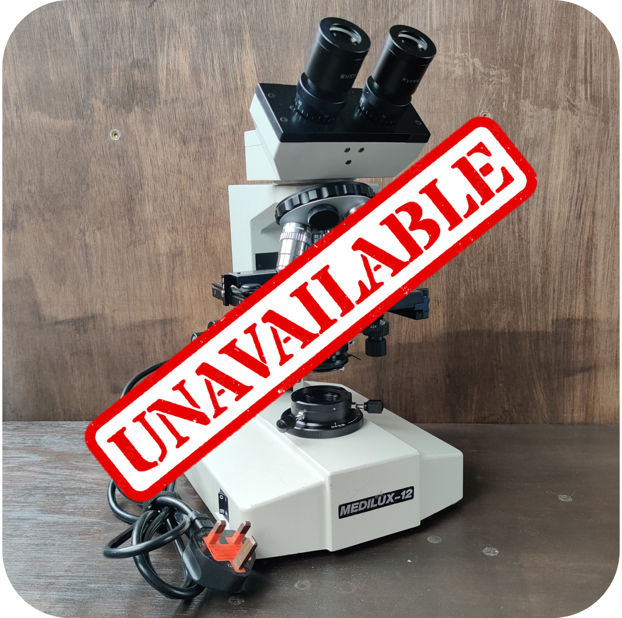 Microscope #13 ~ A Kyowa Medilux-12 microscope being used for home education in West Midlands.