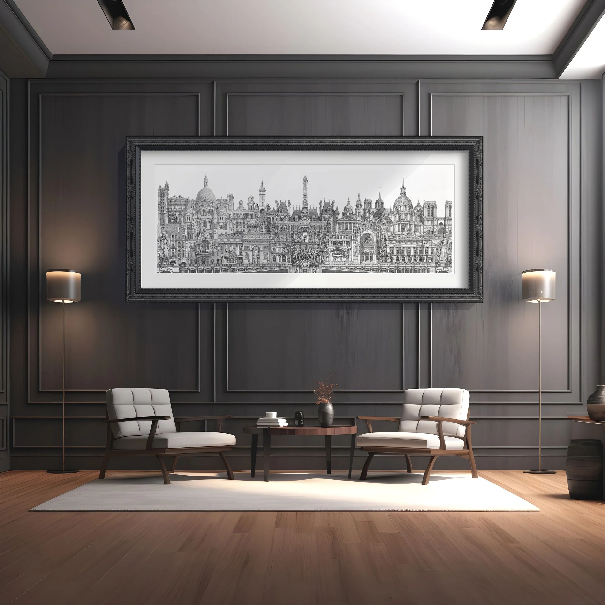 large Paris drawing 