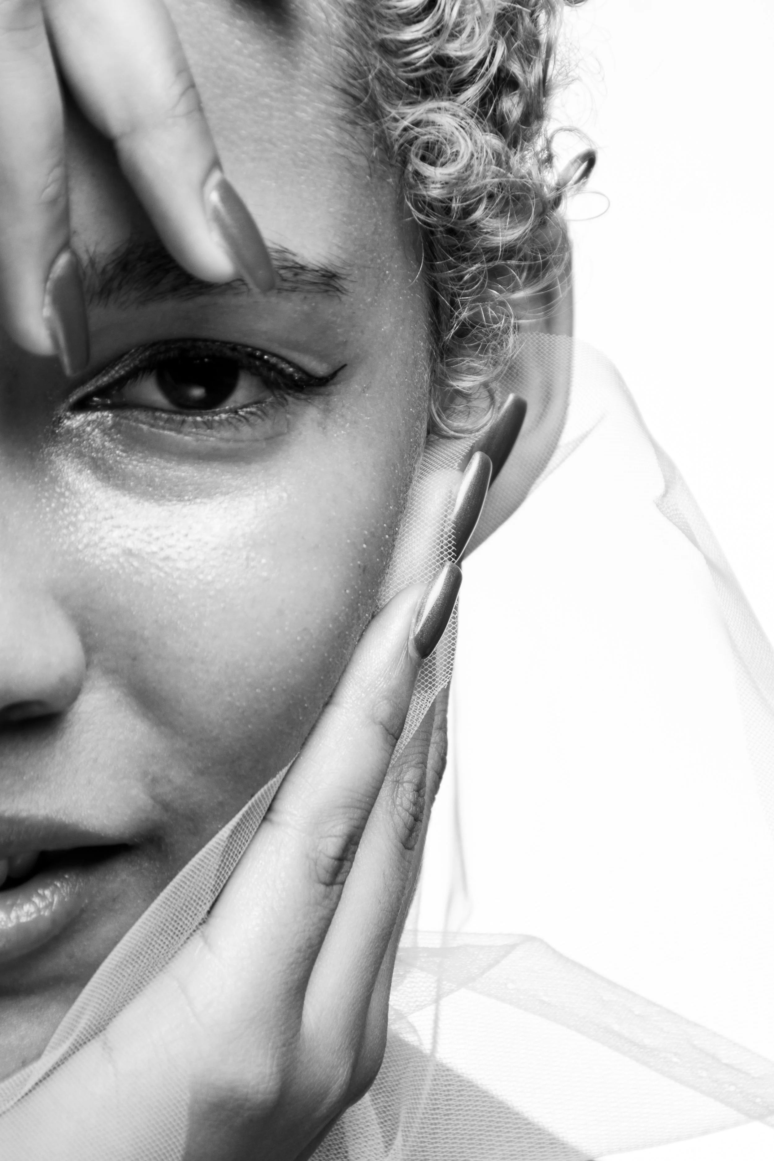 Close-up portrait of model Jourdan Dorn