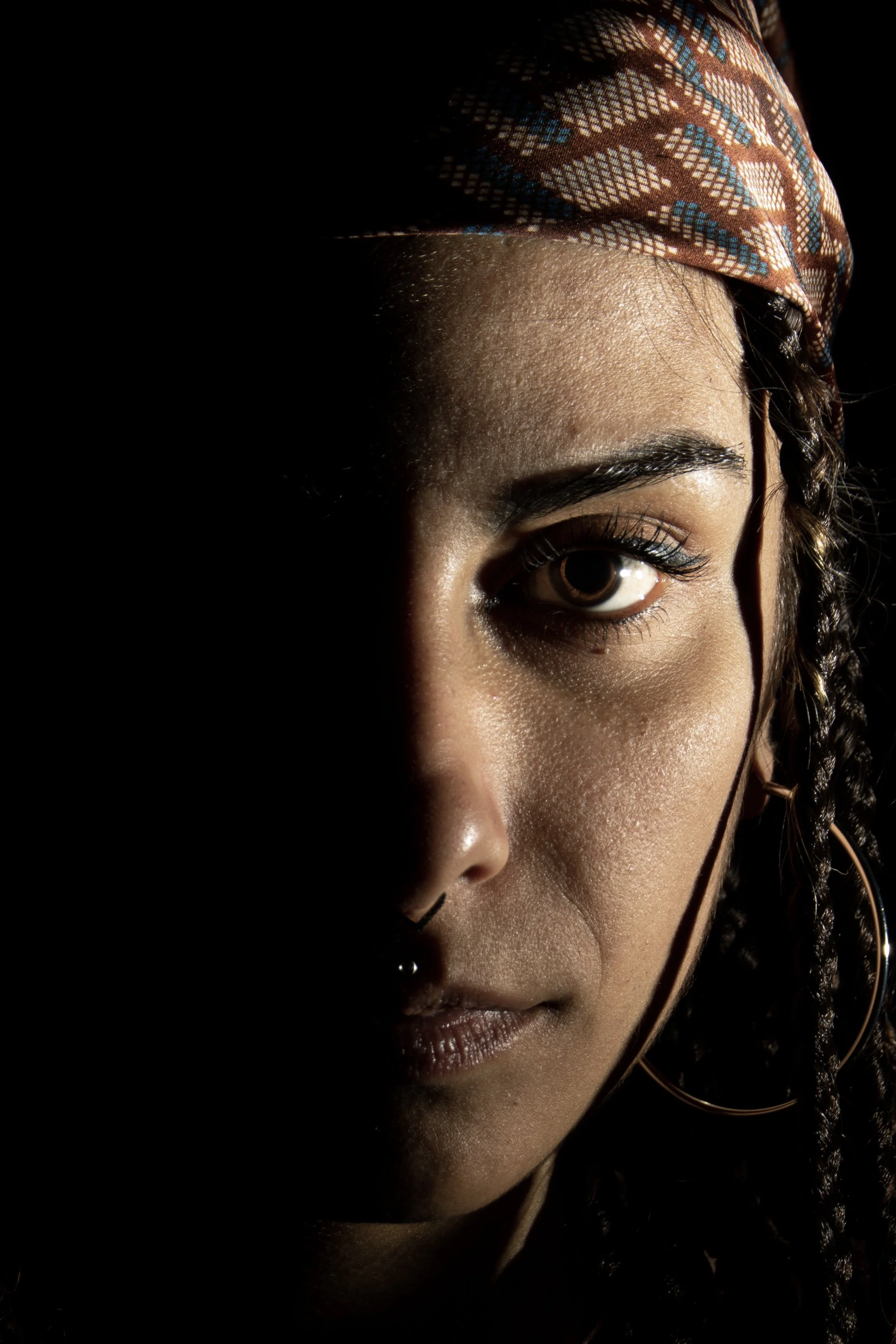 Close-up portrait of photographer, Federicia Fanni. 