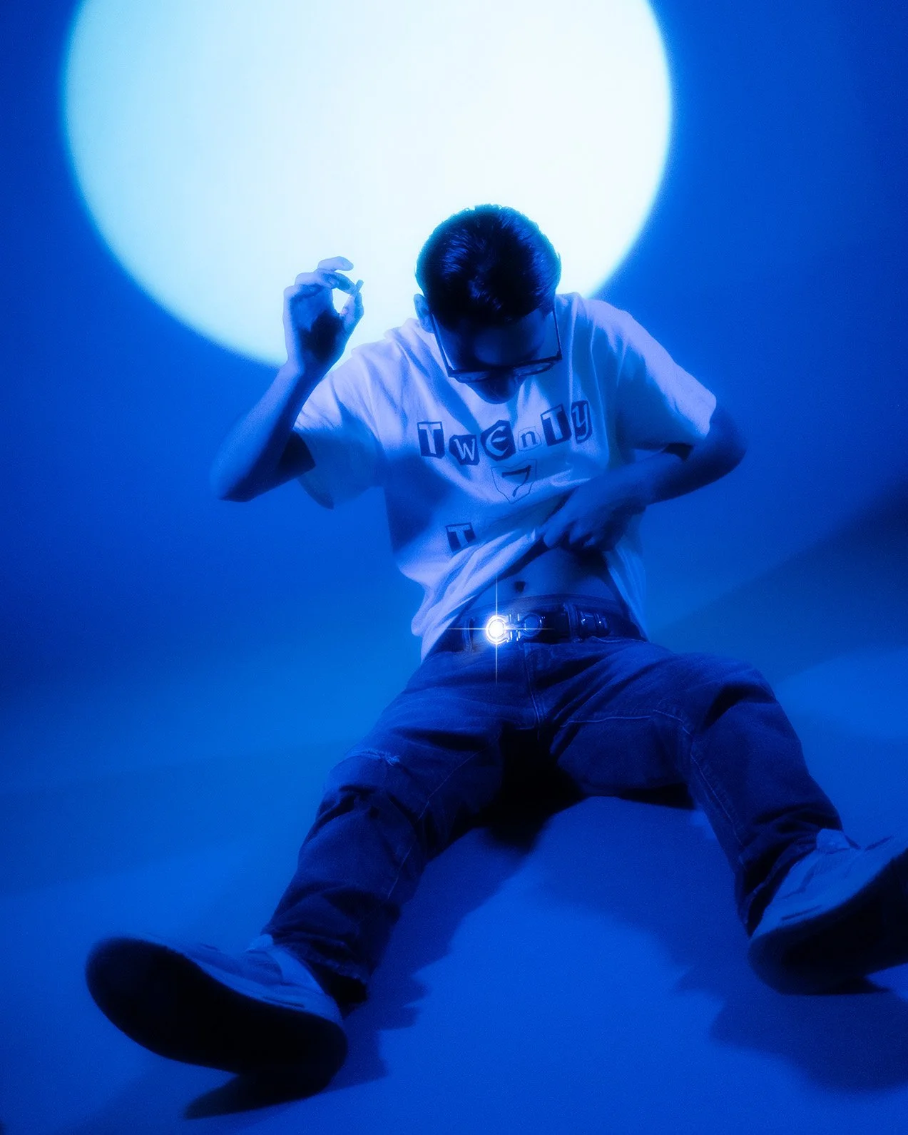 Studio Portret Blauw Licht