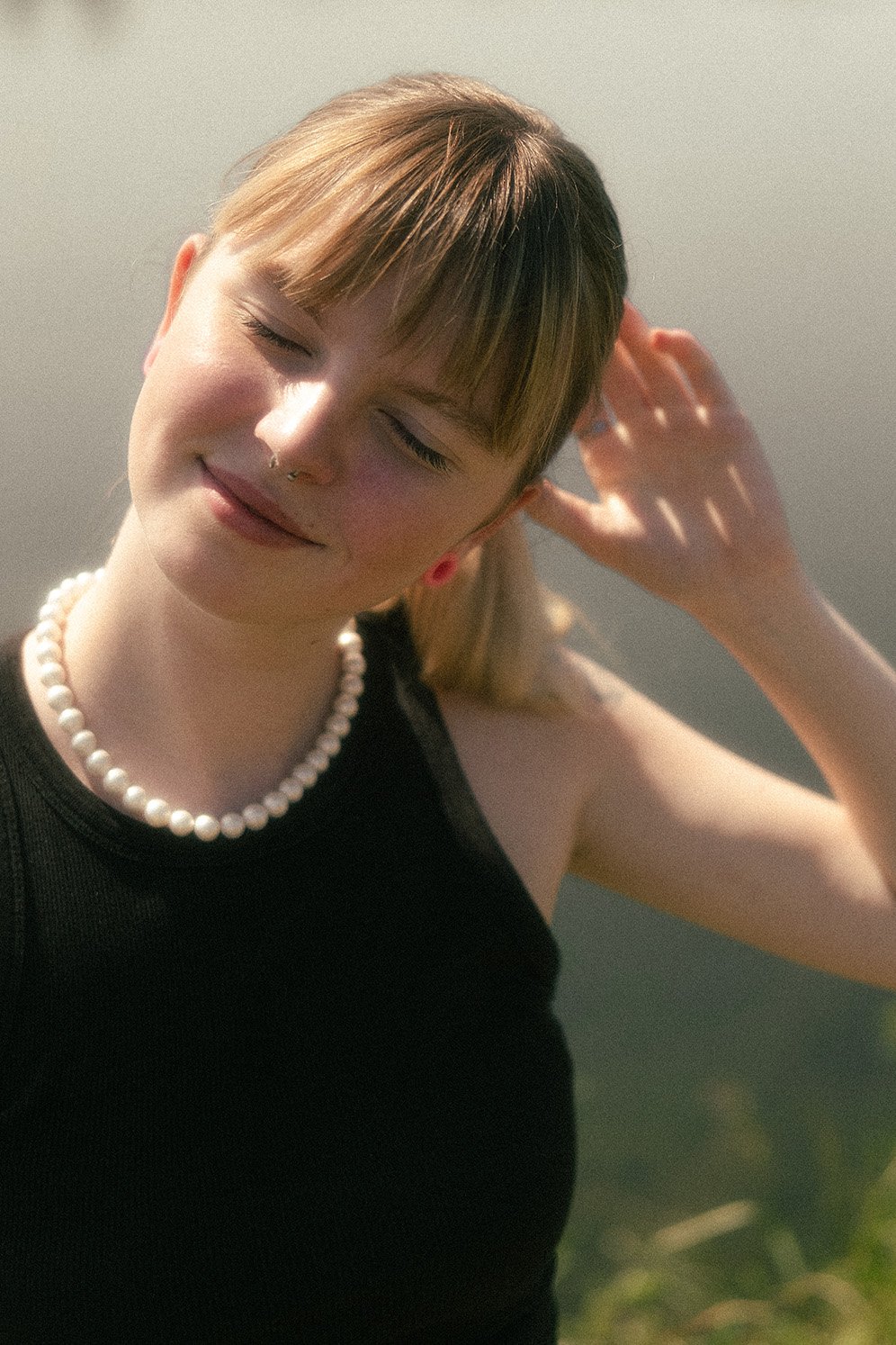 Locatie Portret Zon In Gezicht