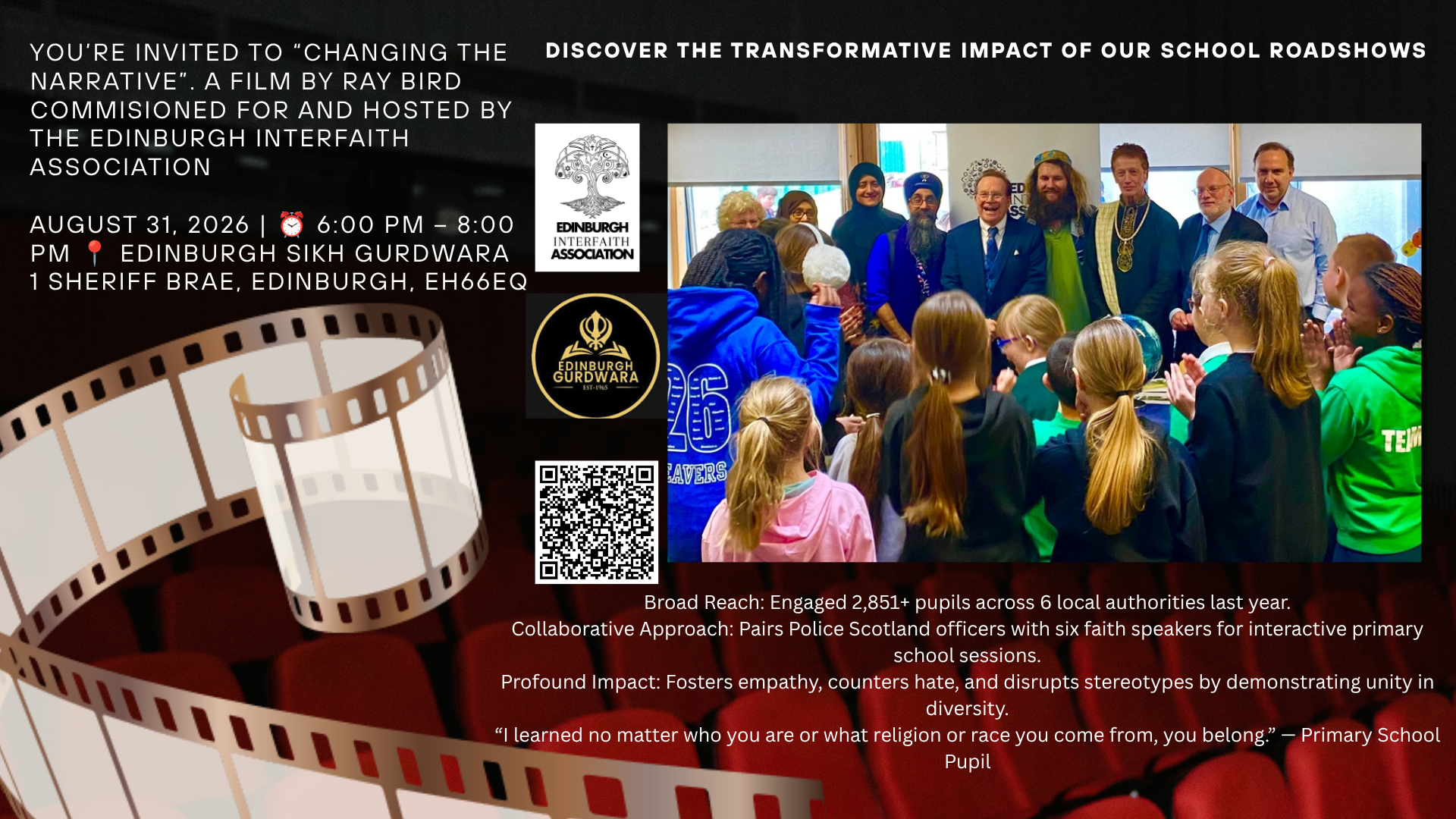 Edinburgh Film Premiere &amp; Panel Discussion: Changing the Narrative