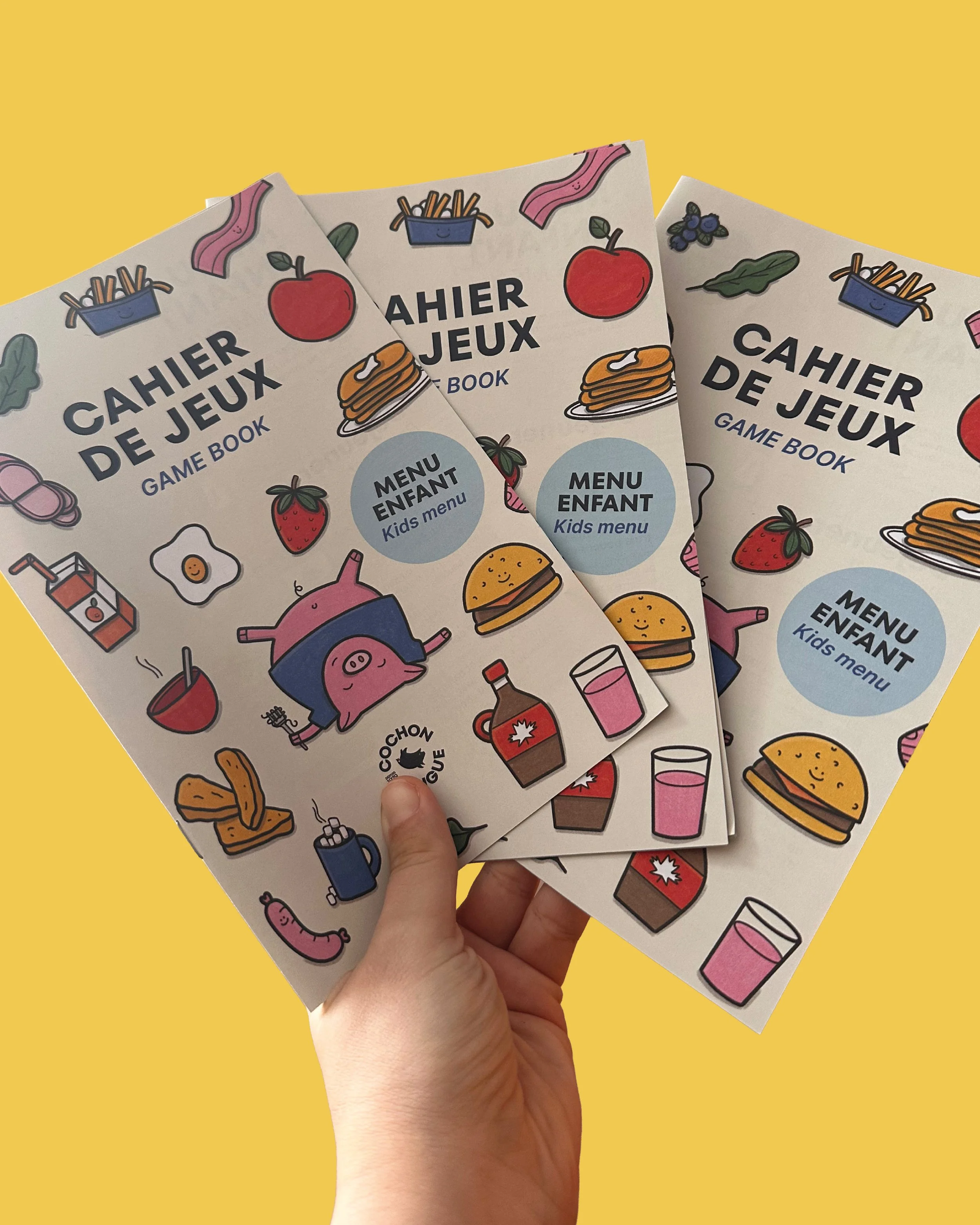 Cahier de jeux - Cochon dingue