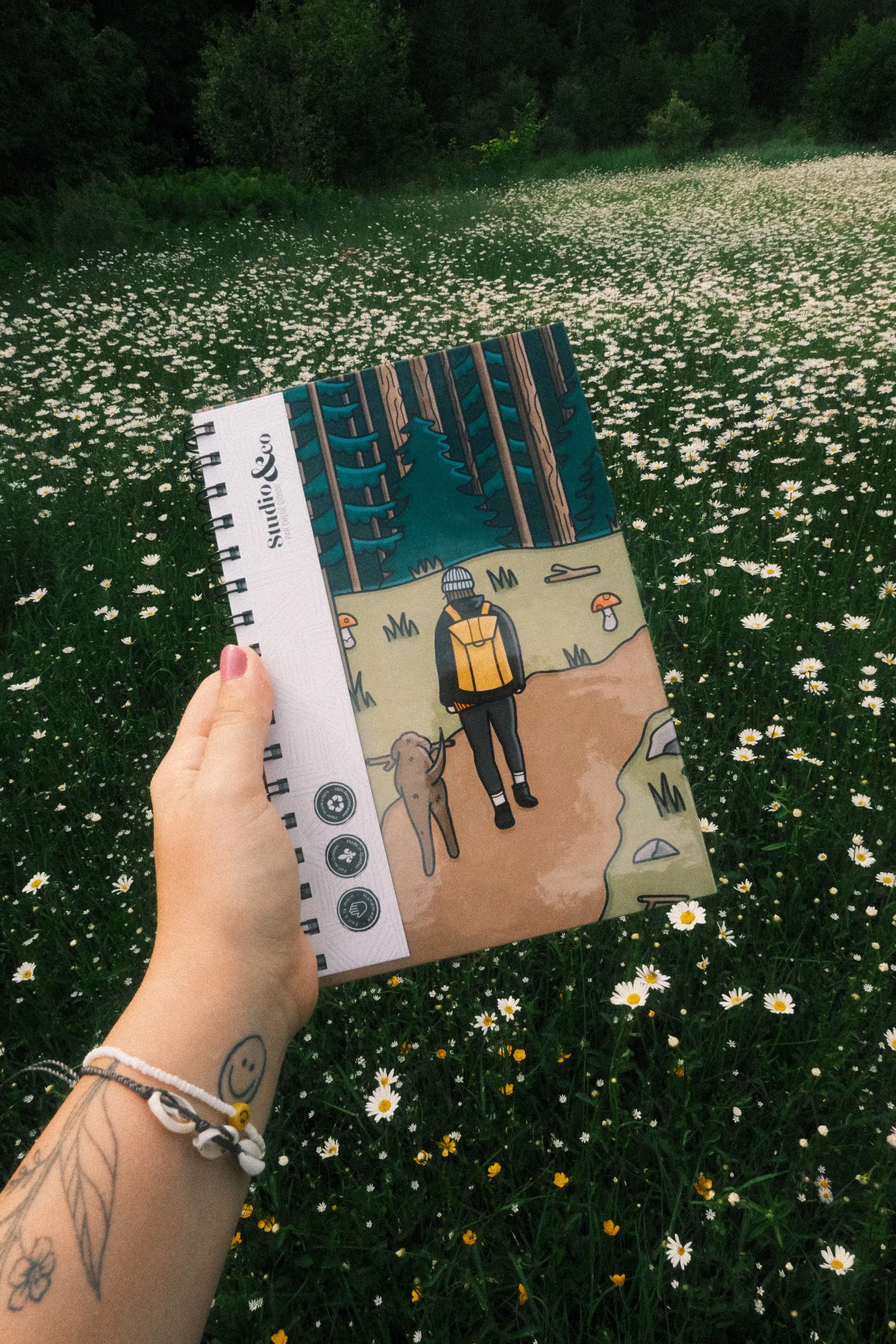 Cahier ligné  - Balade en forêt