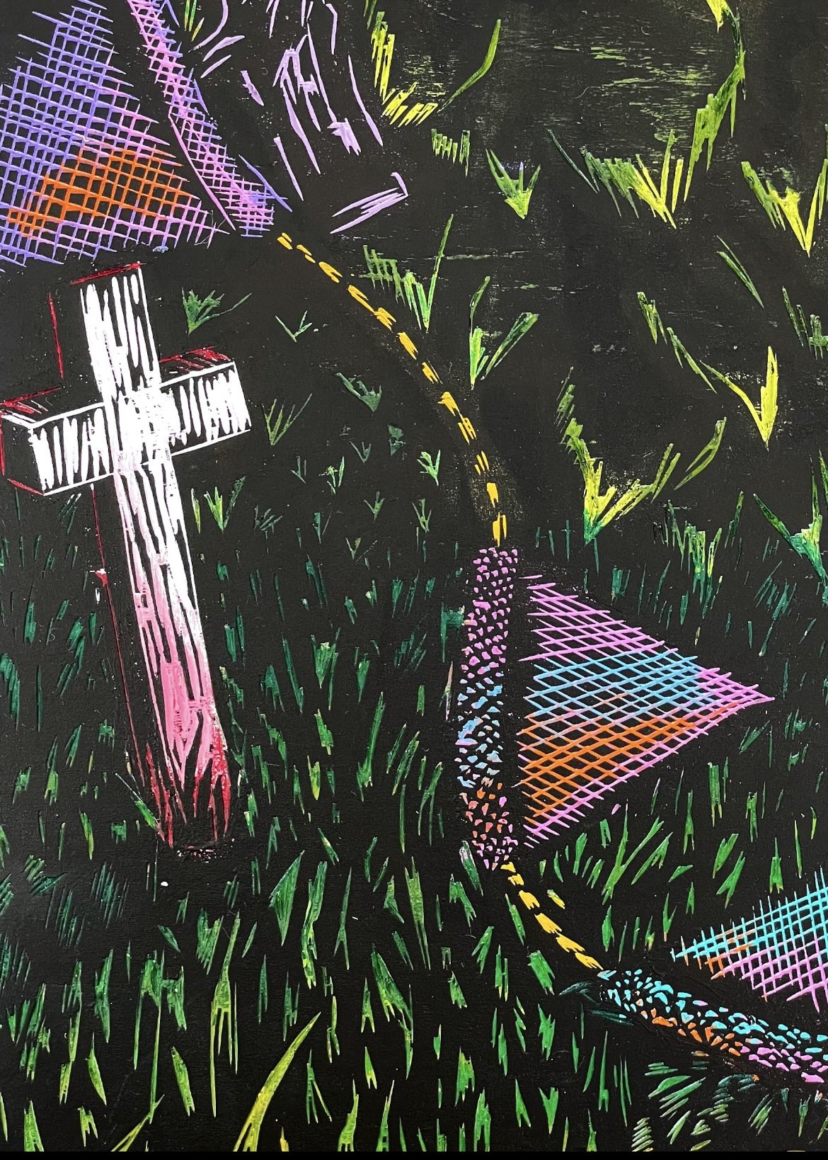 Detail: "Flip it and reverse it (KO)," 2024