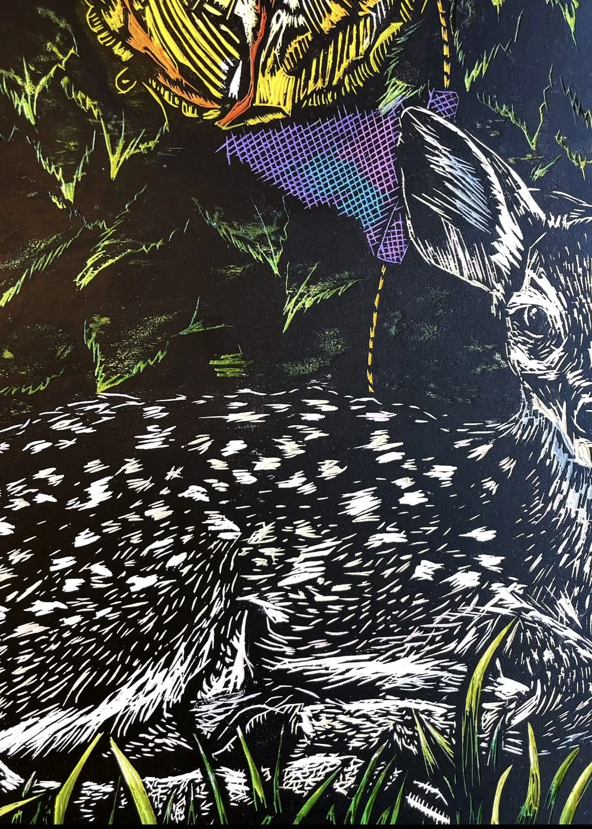 Detail: "Flip it and reverse it (KO)," 2024