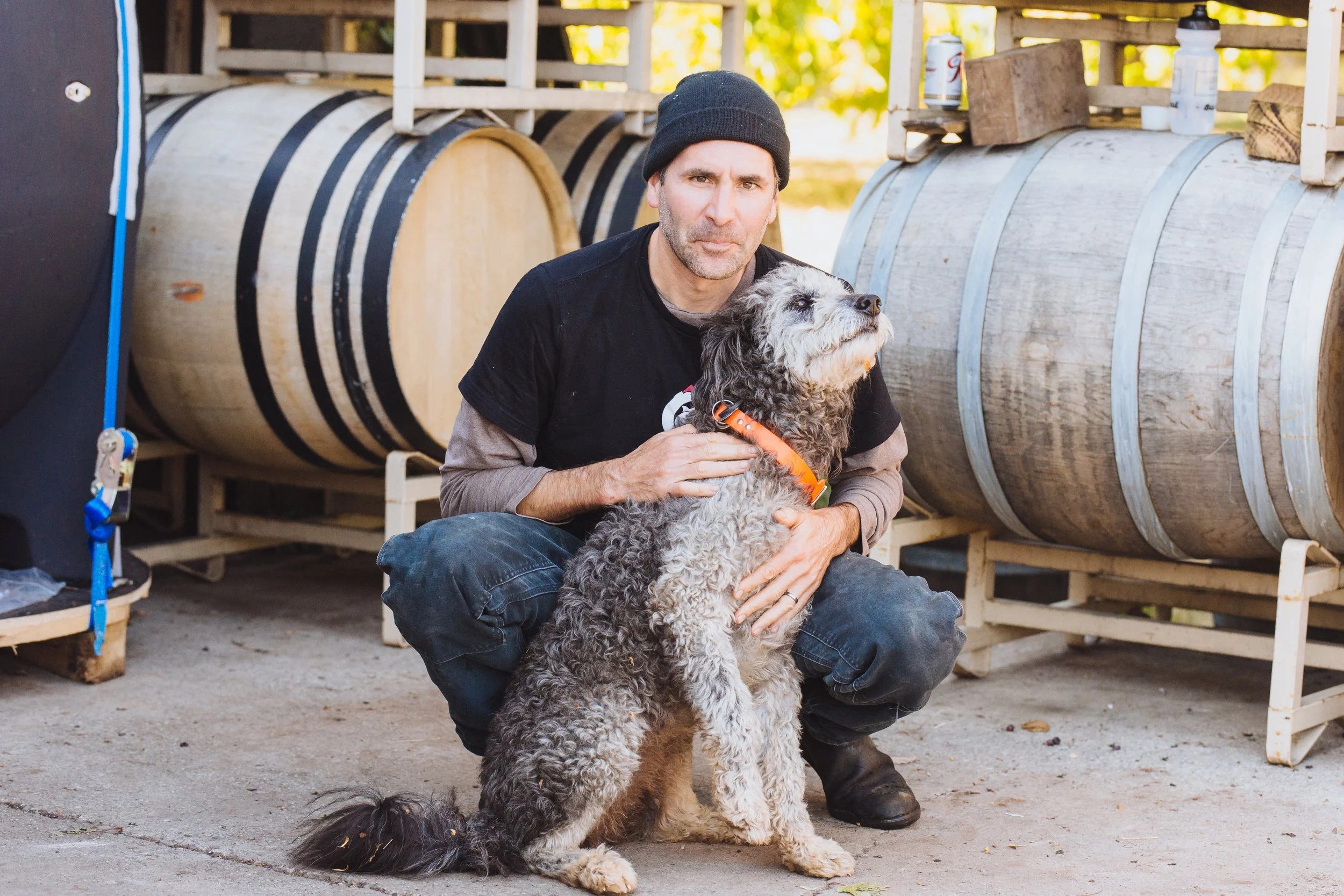 GC Harvest 2017 John with dog Olive .jpg