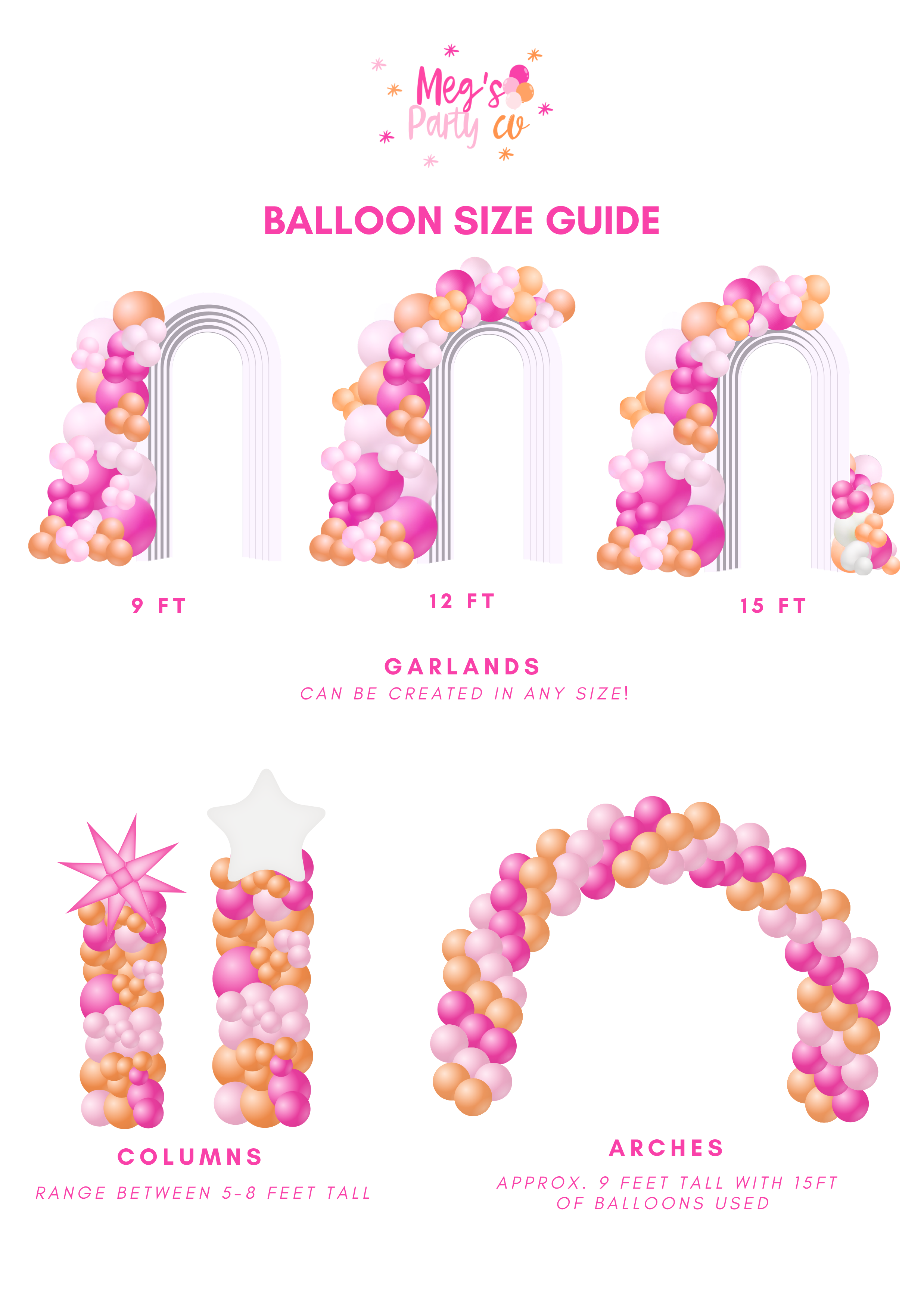 Meg's Party Co Balloon Garland Installation for events in North Georgia