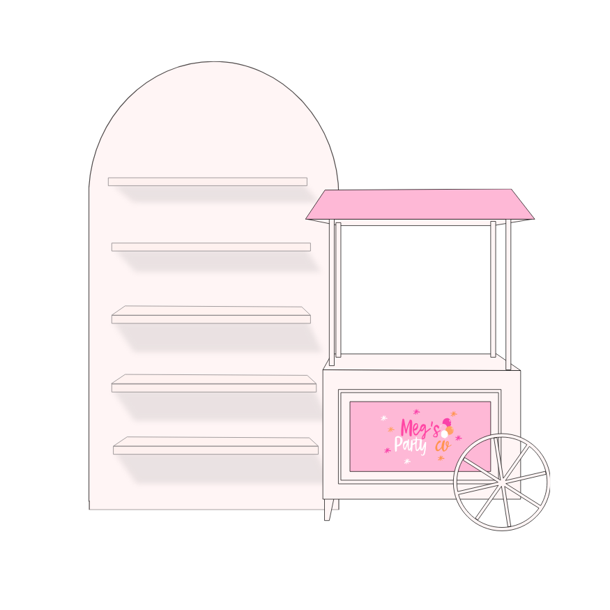 party backdrop rentals, bar cart rental Atlanta Georgia, birthday props