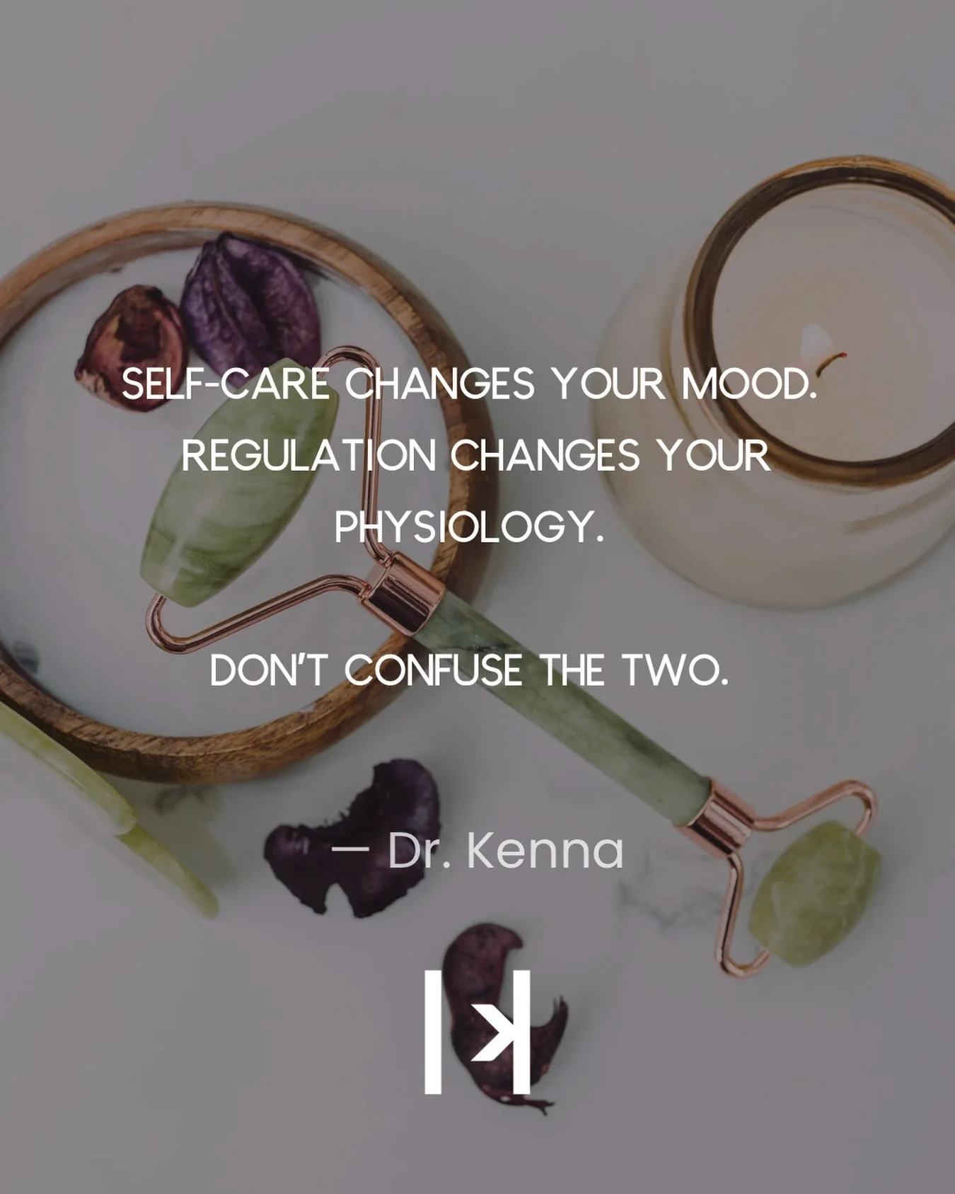 A bath can feel good and still do nothing to change the state your nervous system has been running in all day. Self-care is a mood intervention. Regulation is physiological. They are not interchangeable, and treating one like the other is why so many