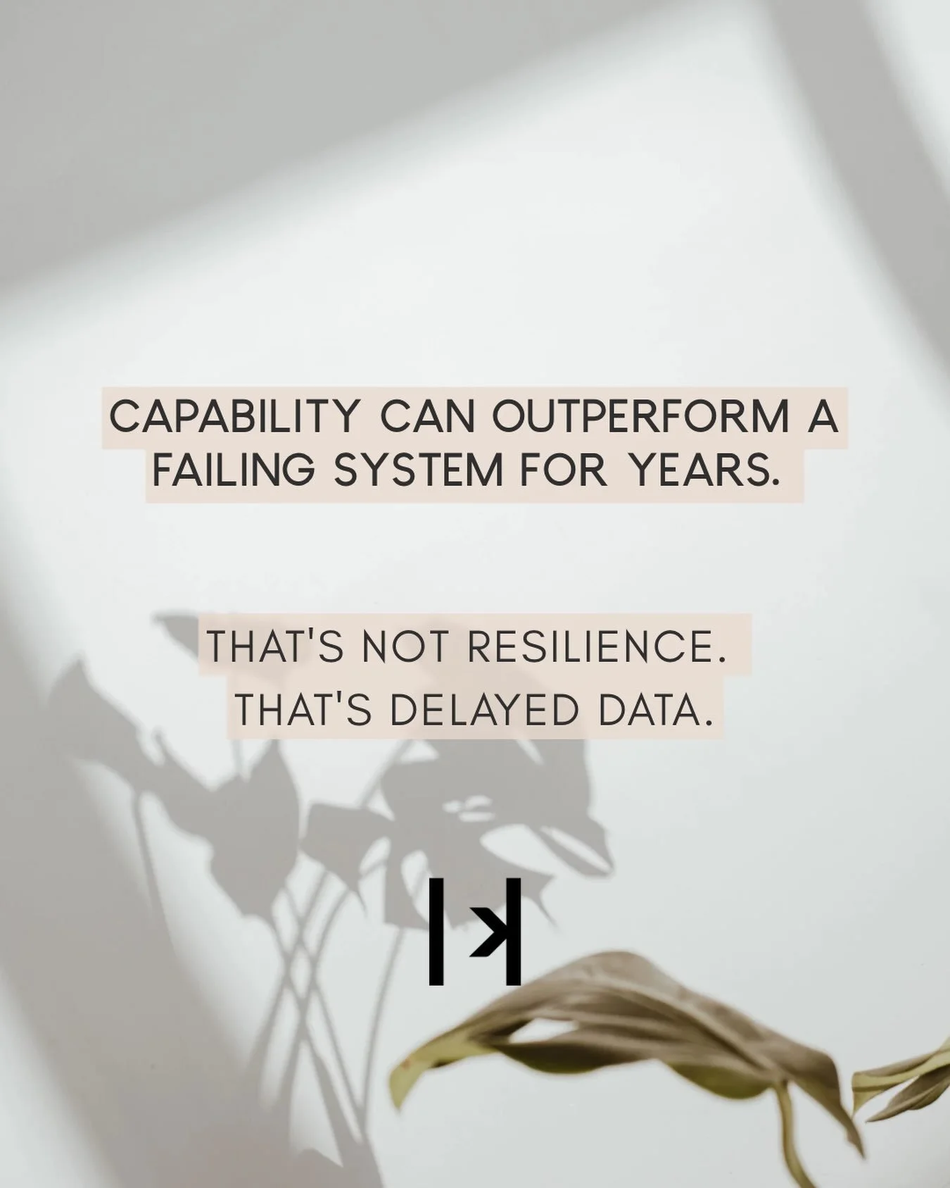 The women drawn to this work are almost never the ones who've let things slide. They're the opposite: high-output, highly disciplined, usually the most competent person in the room.That's exactly why they're at risk.

Capability is a liability in one