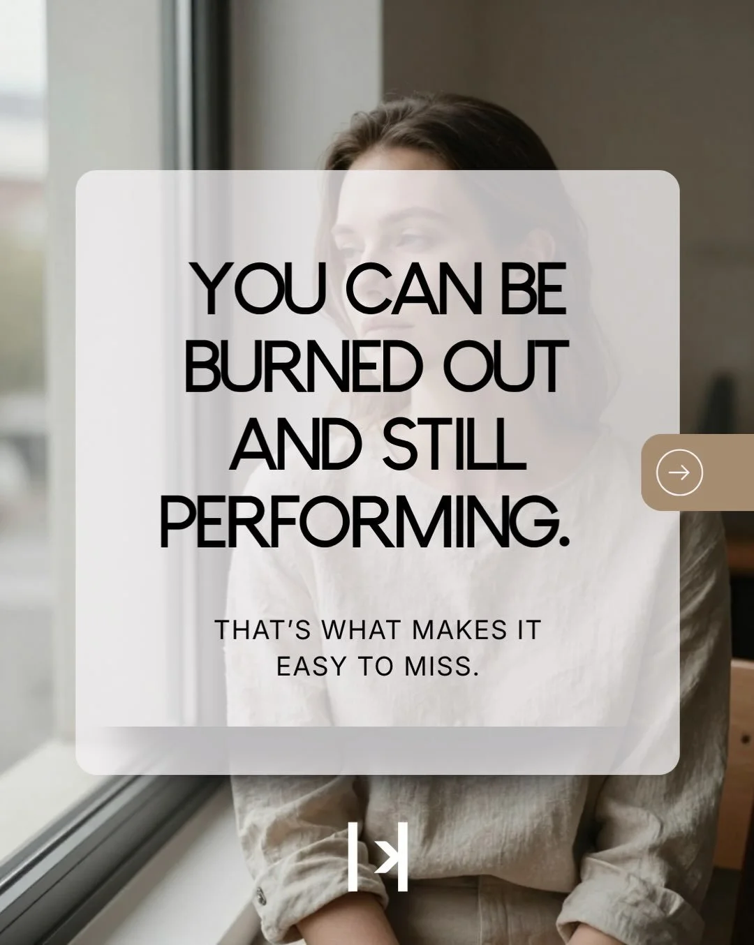 Burnout doesn&rsquo;t always look like falling apart. In high-performing women, it can look remarkably functional.

You&rsquo;re still leading, producing, caring for everyone, and getting things done, but something has shifted. Your patience is short