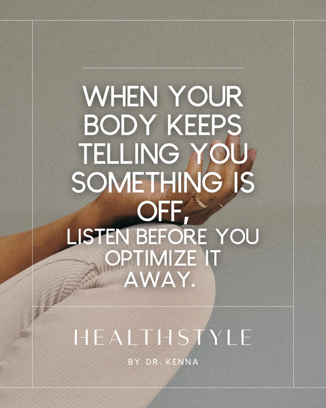 I&rsquo;ve spent nearly three decades listening to women describe their symptoms, and there&rsquo;s a pattern I see regularly. 

By the time a woman tells me something feels off, she&rsquo;s usually already tried to fix it several times with suppleme