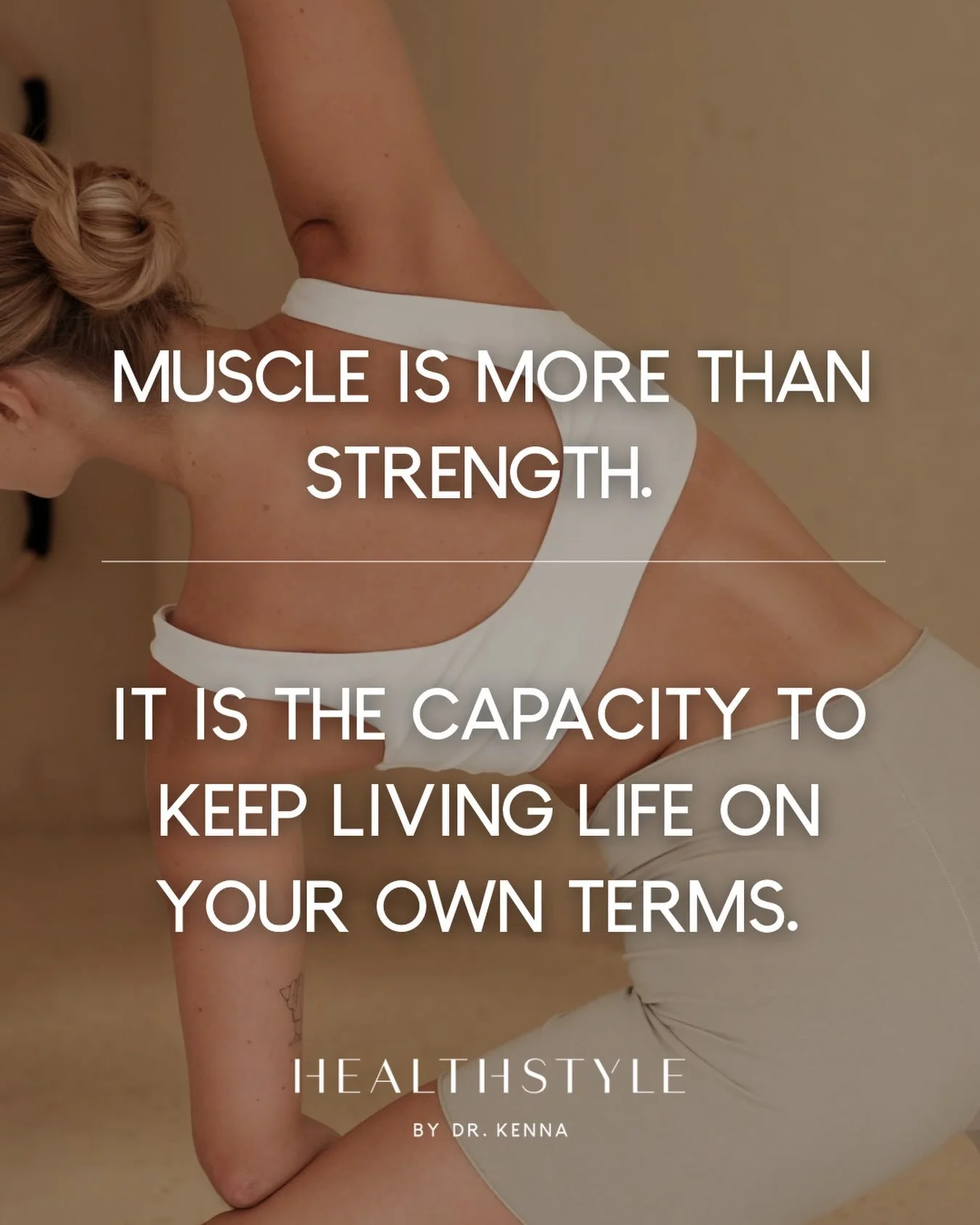 Nobody trains for the version of herself who has to start saying no. No to the trip, the trail, the heavy suitcase, the spontaneous weekend, or the things she assumed her body would always be able to do. If you are concerned about your longevity, sta