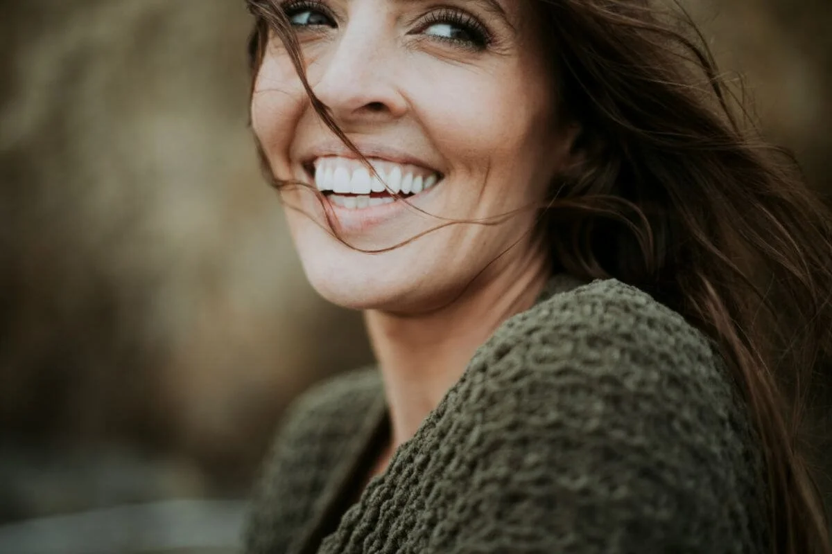 Woman smiling