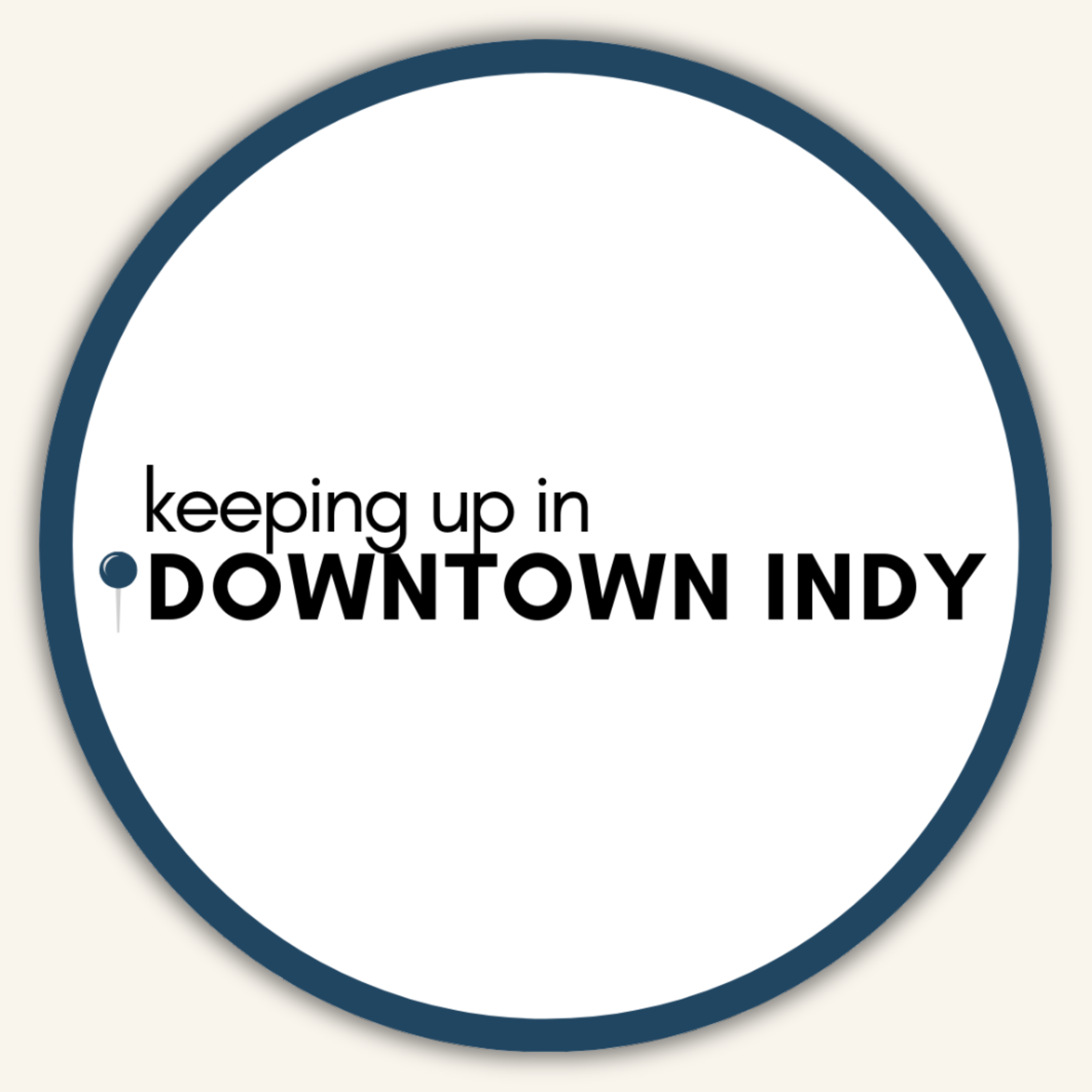 Keeping Up in Downtown Indy logo, featured Counting Sleep with Courtney