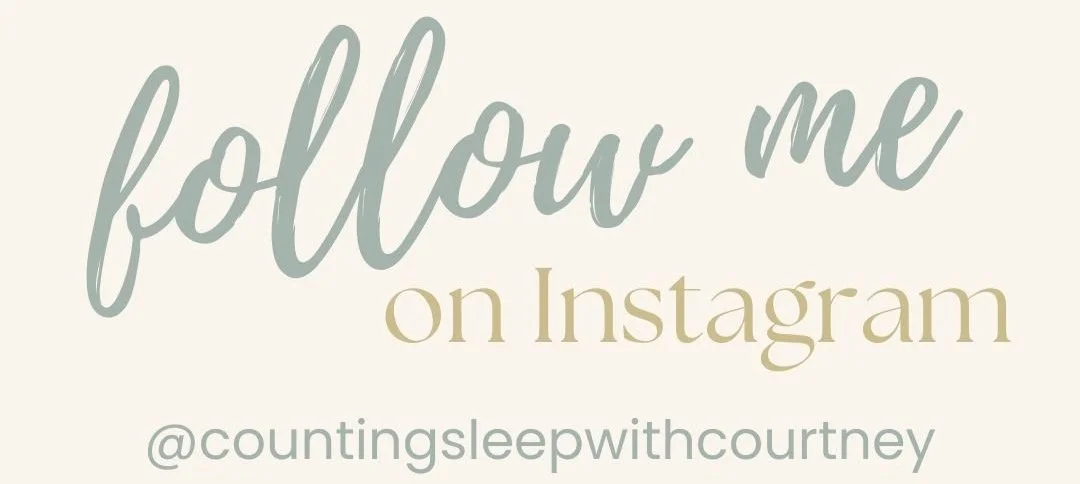 Follow Indianapolis pediatric sleep consultant Counting Sleep with Courtney on Instagram at @countingsleepwithcourtney