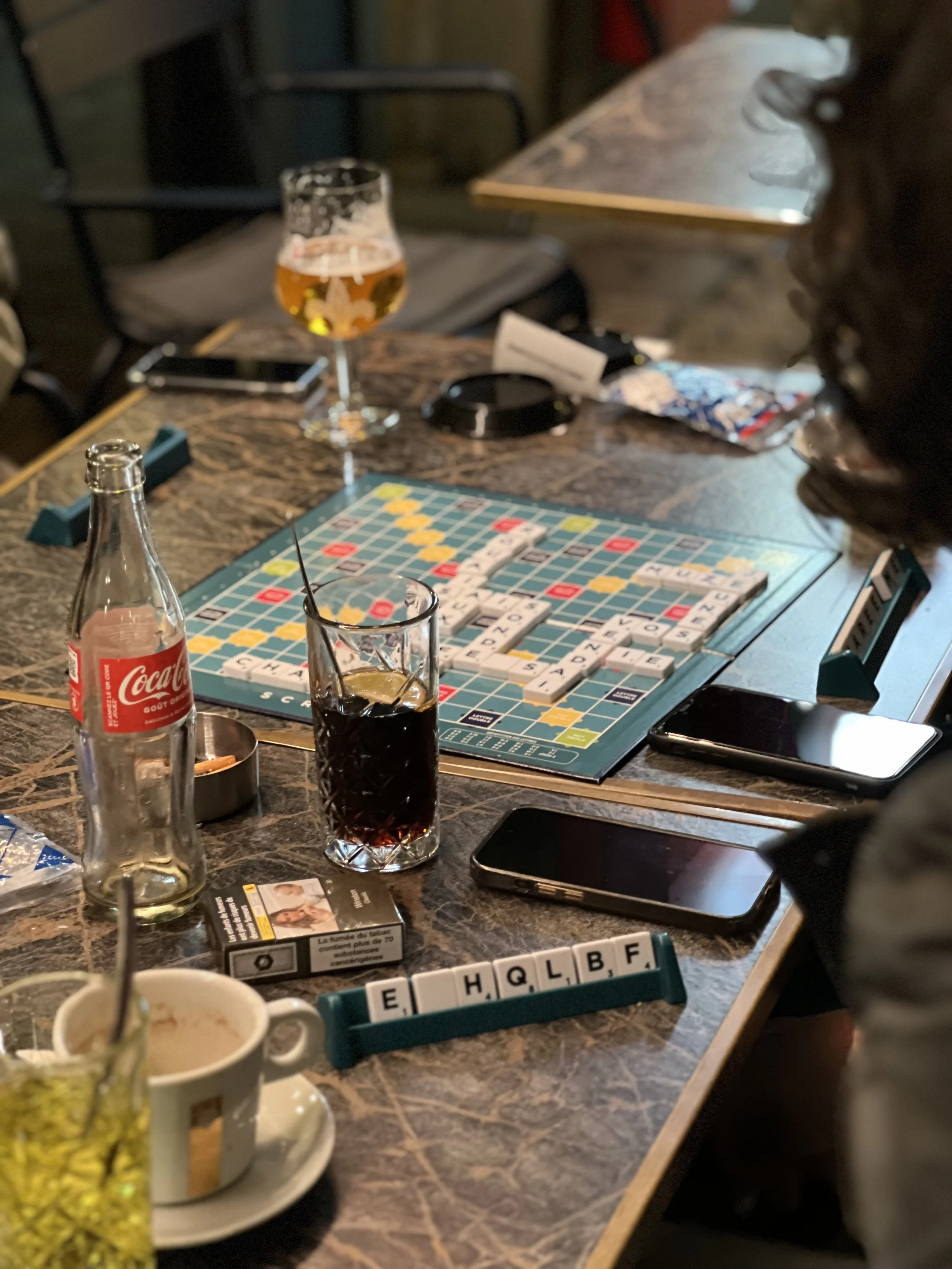 La terrasse du Grand Café de Granville - Scrable en terrasse