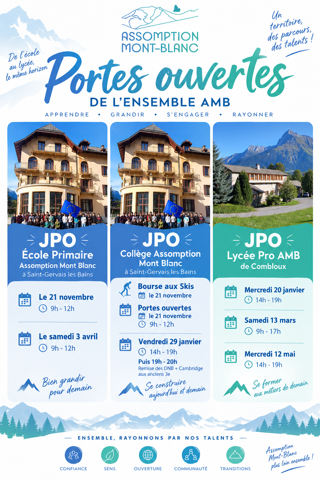 Portes-ouvertes-enseignement-réussite-assomption-mont-blanc-bienveillance-exigeance